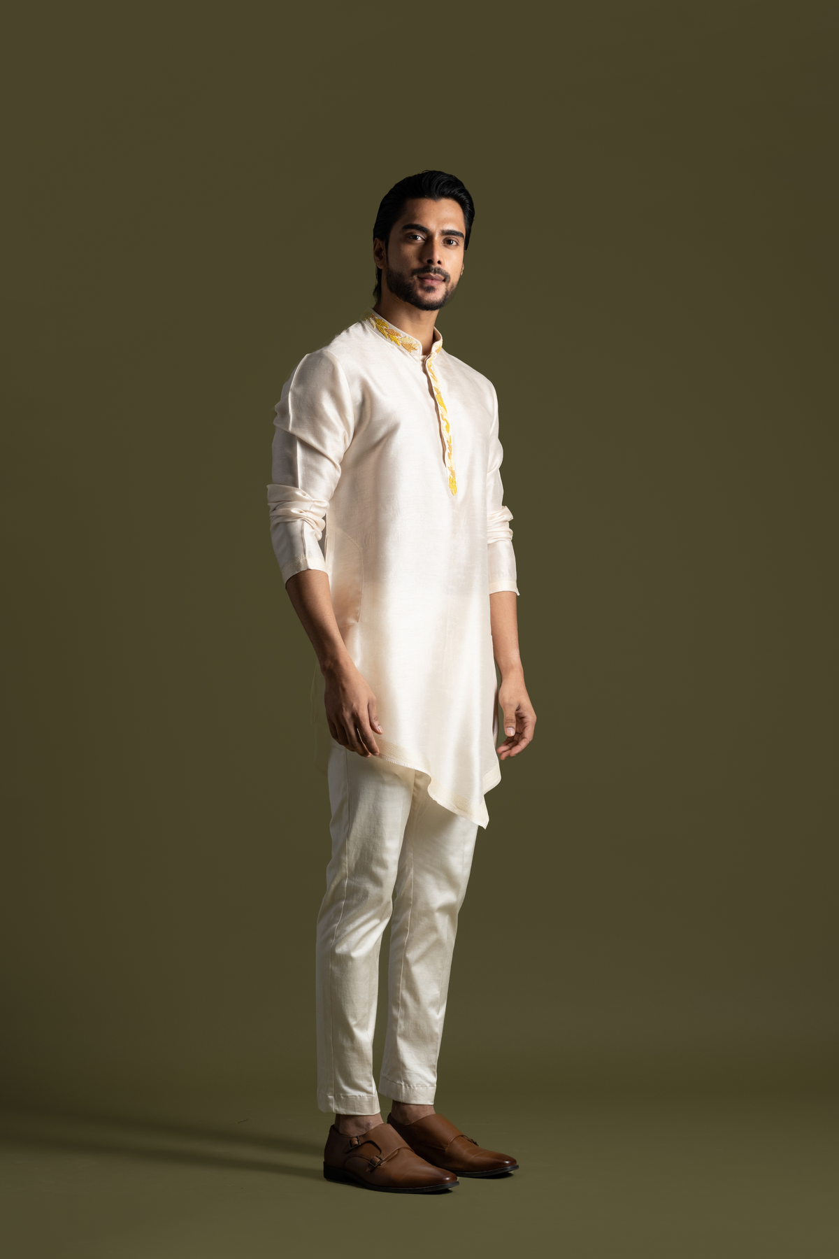 Cream Kurta Set