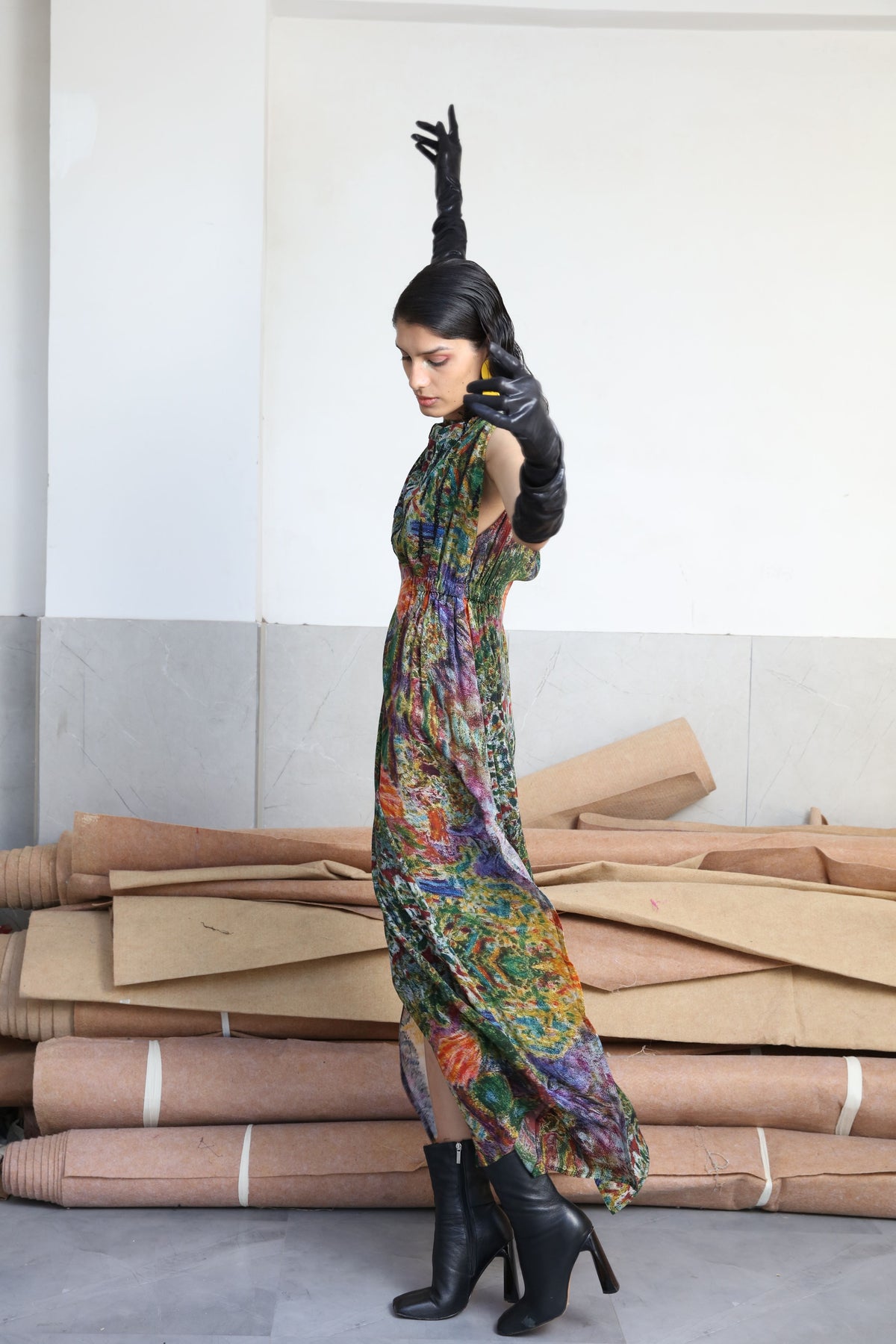 Multicolour Embroidered Dress