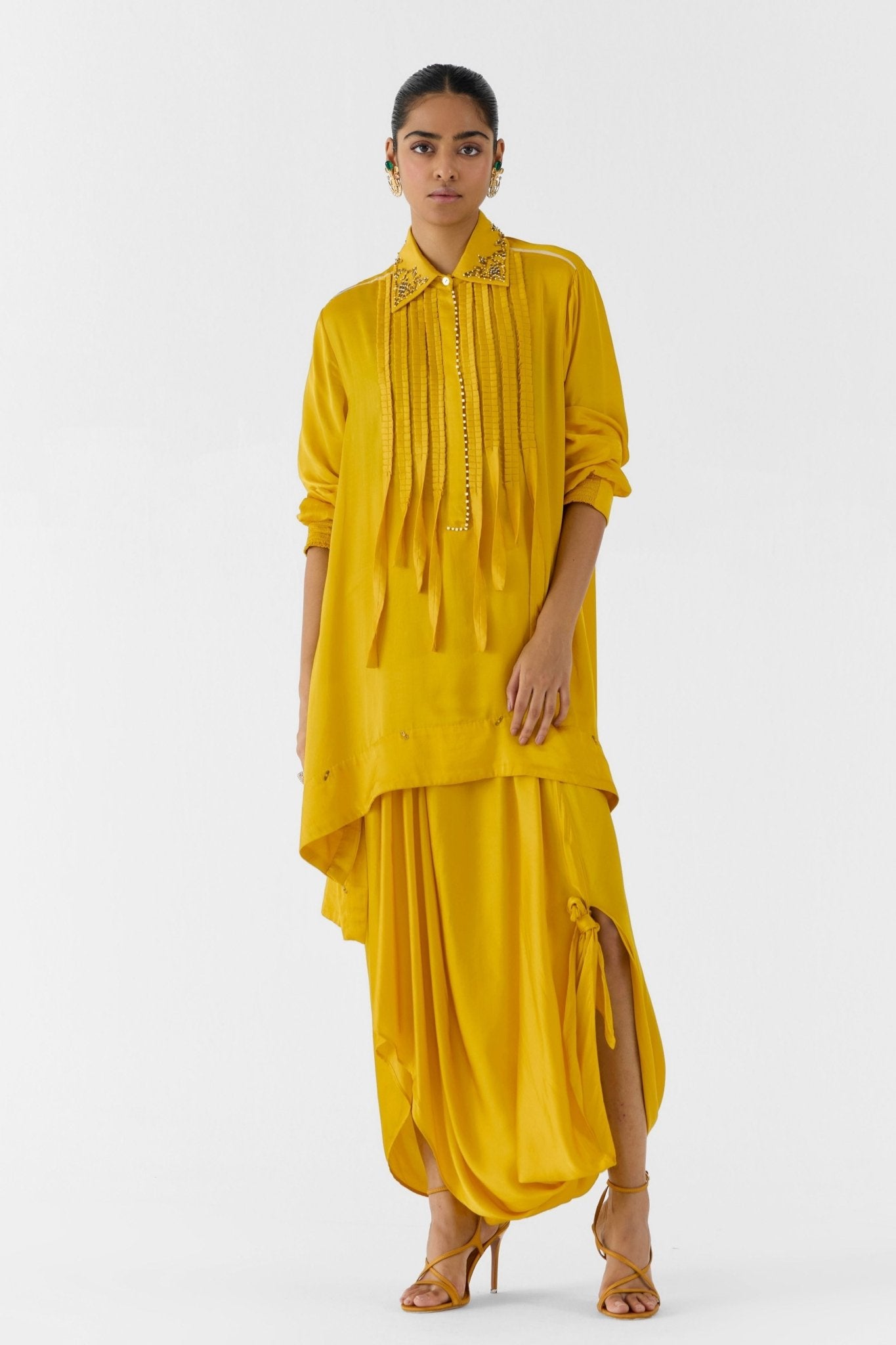 Amber Asymmetric Co - ord Set - Studio Rigu - Elahe