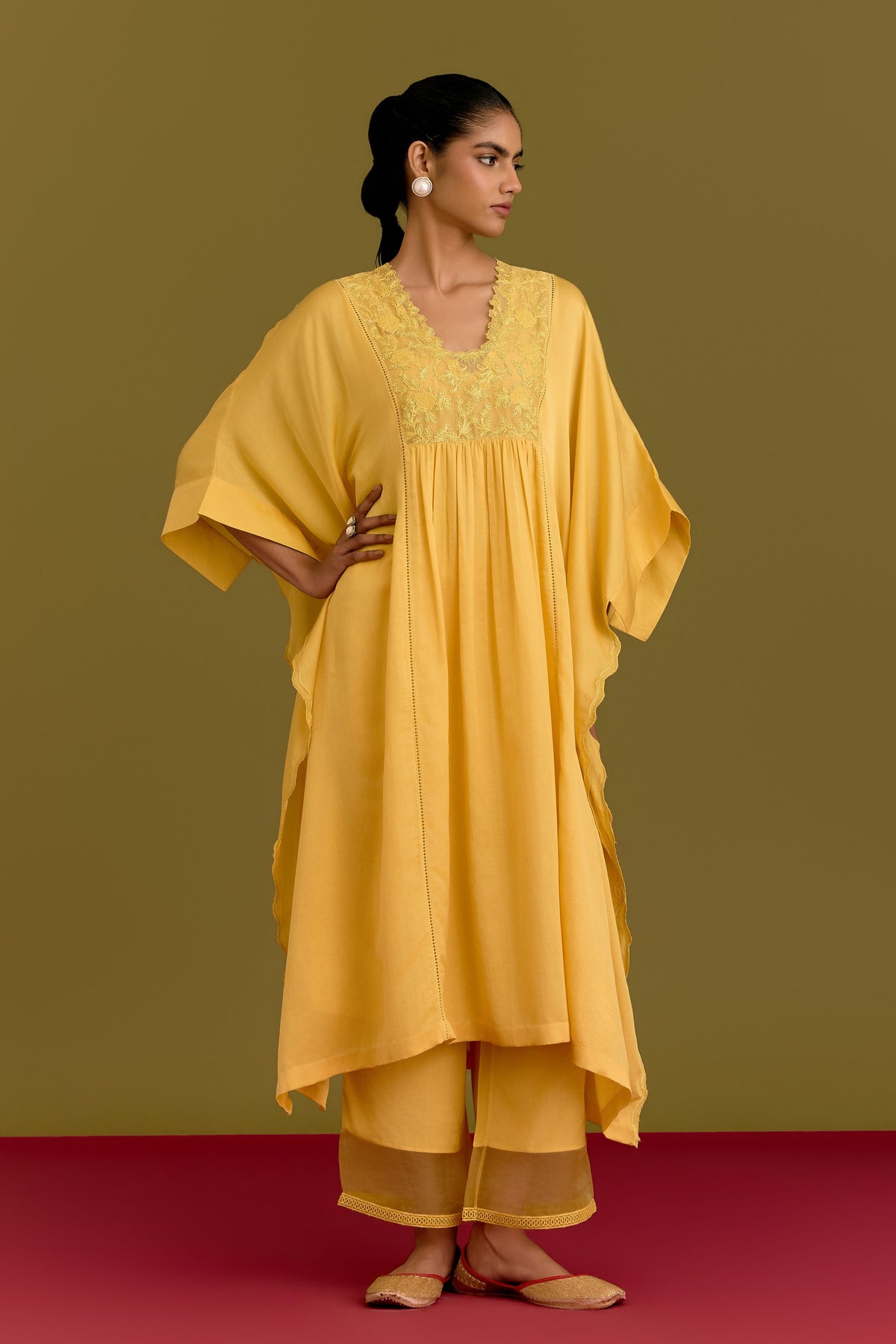 Yellow Kaftan Set