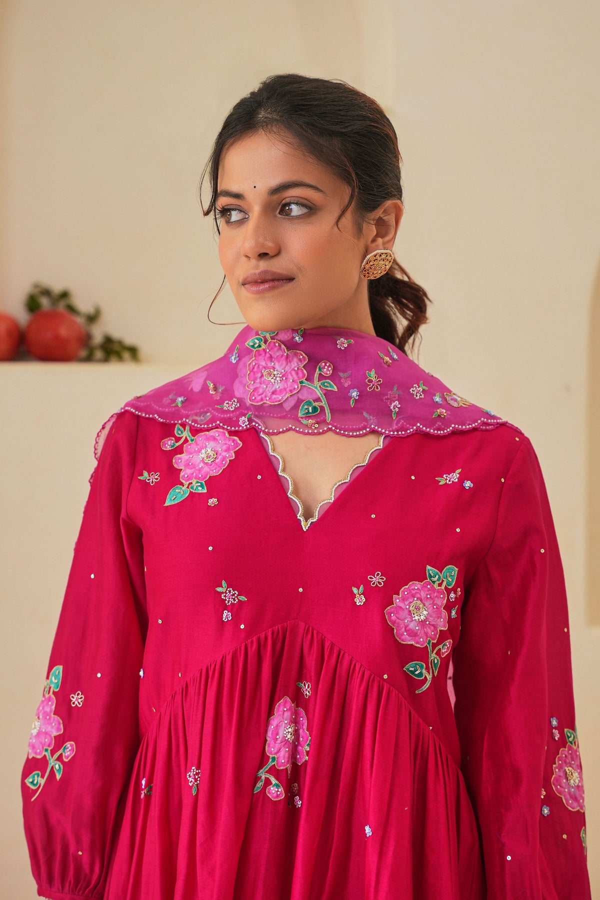 Zia Gathered Short Kurta Set