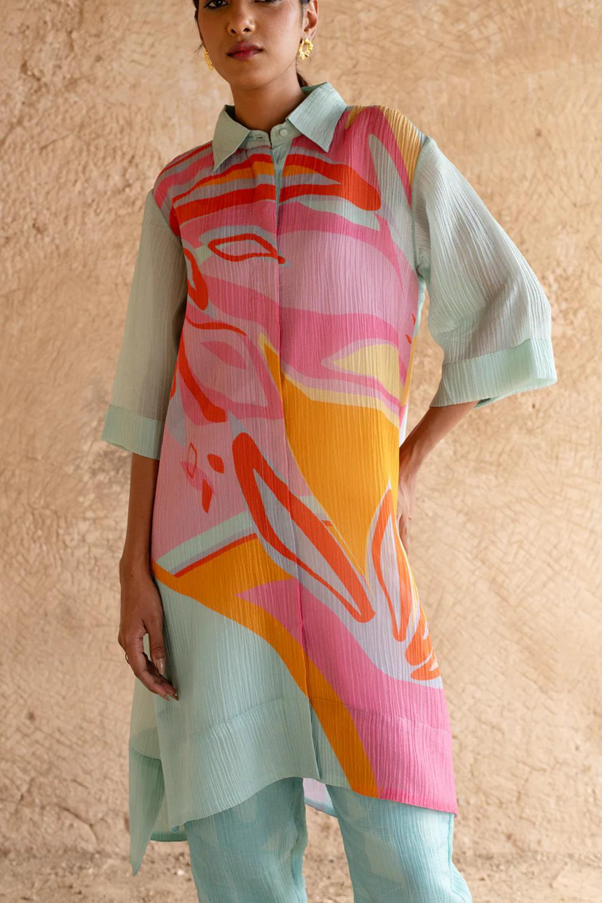 Aqua Blue Kurta Set