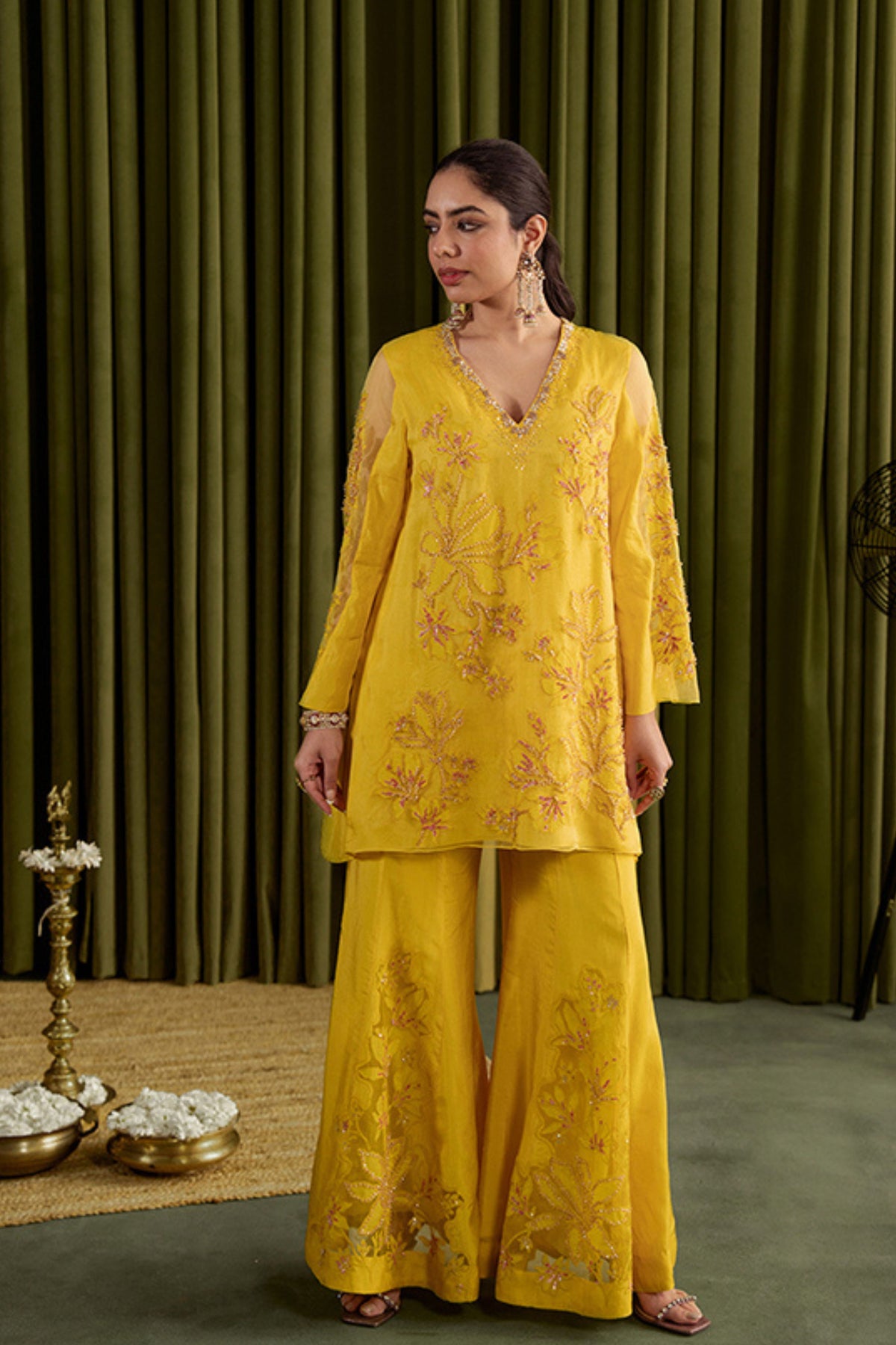 Mango Sharara Set