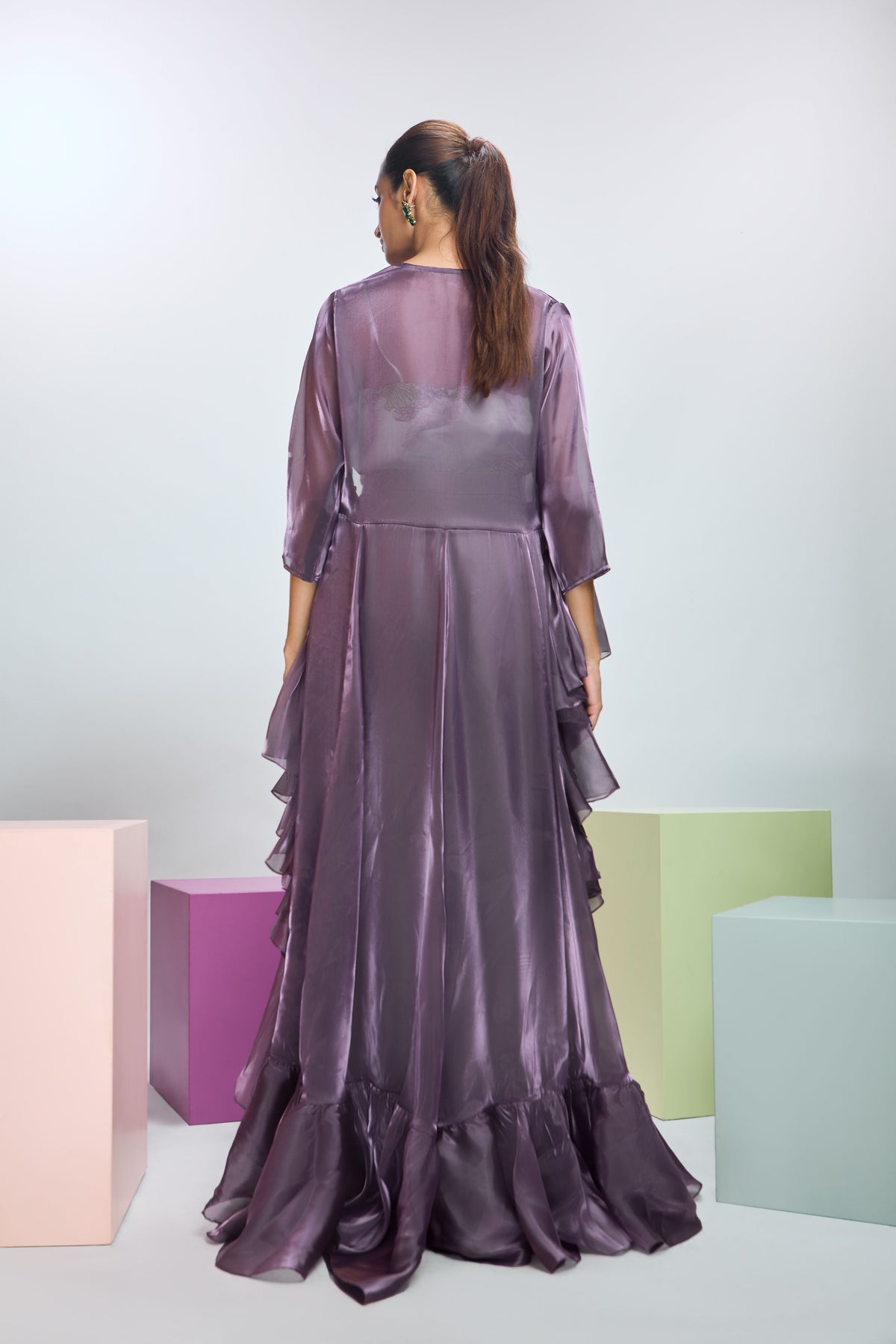 Deep Plum Top With Pant Set