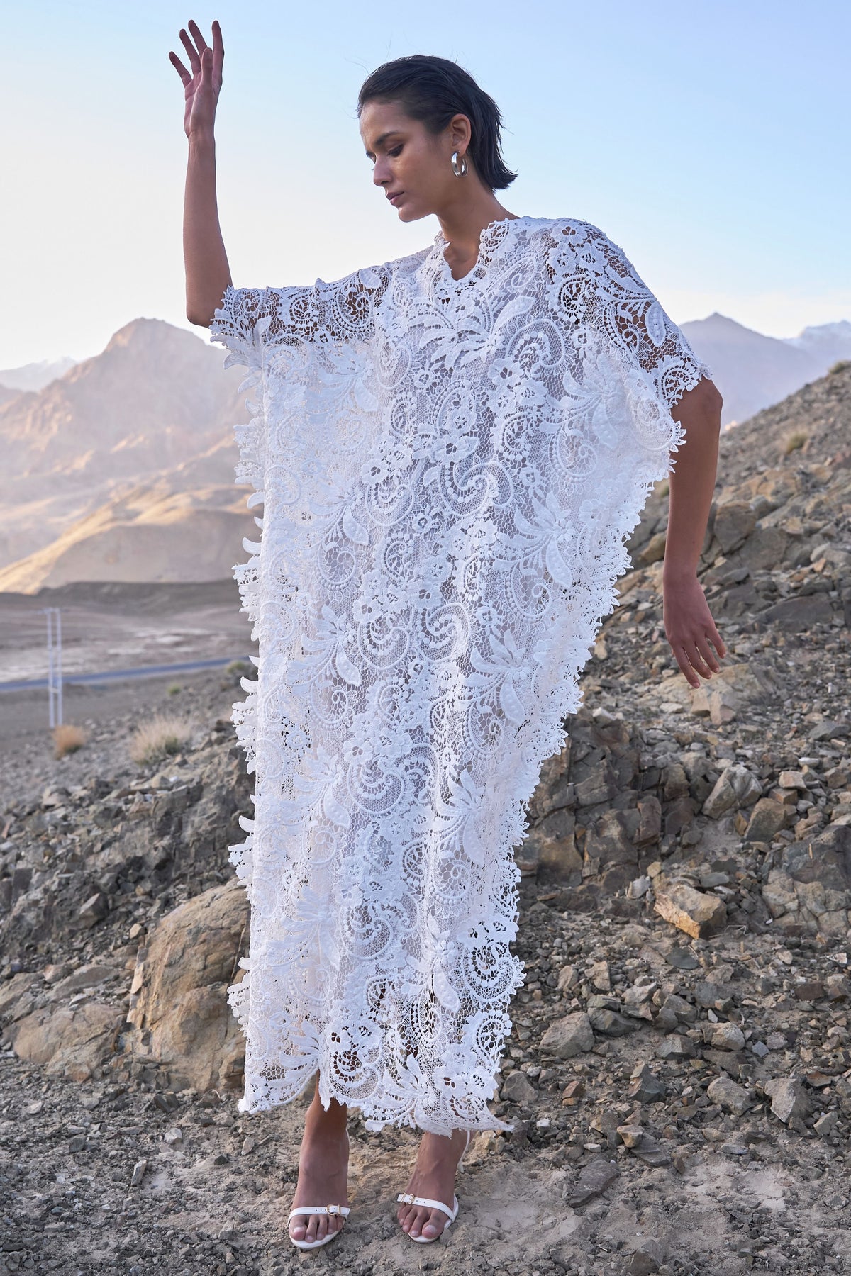 Lace Kaftan Dress
