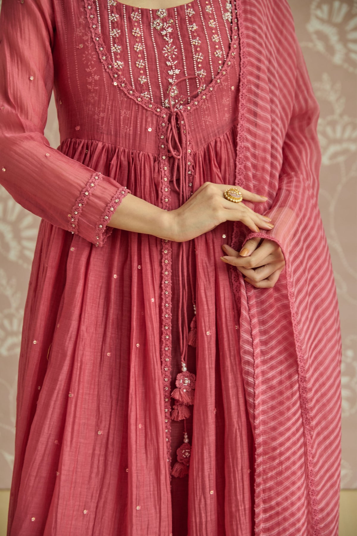 Coral Inaya Anarkali