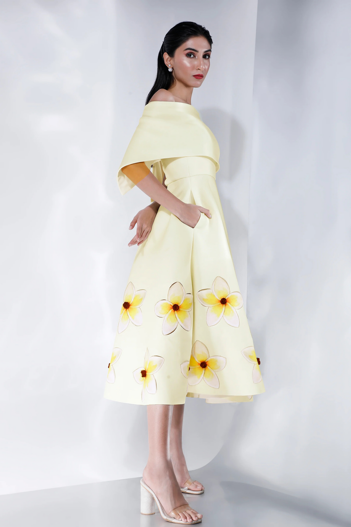 Cordelia Yellow Printed Dress