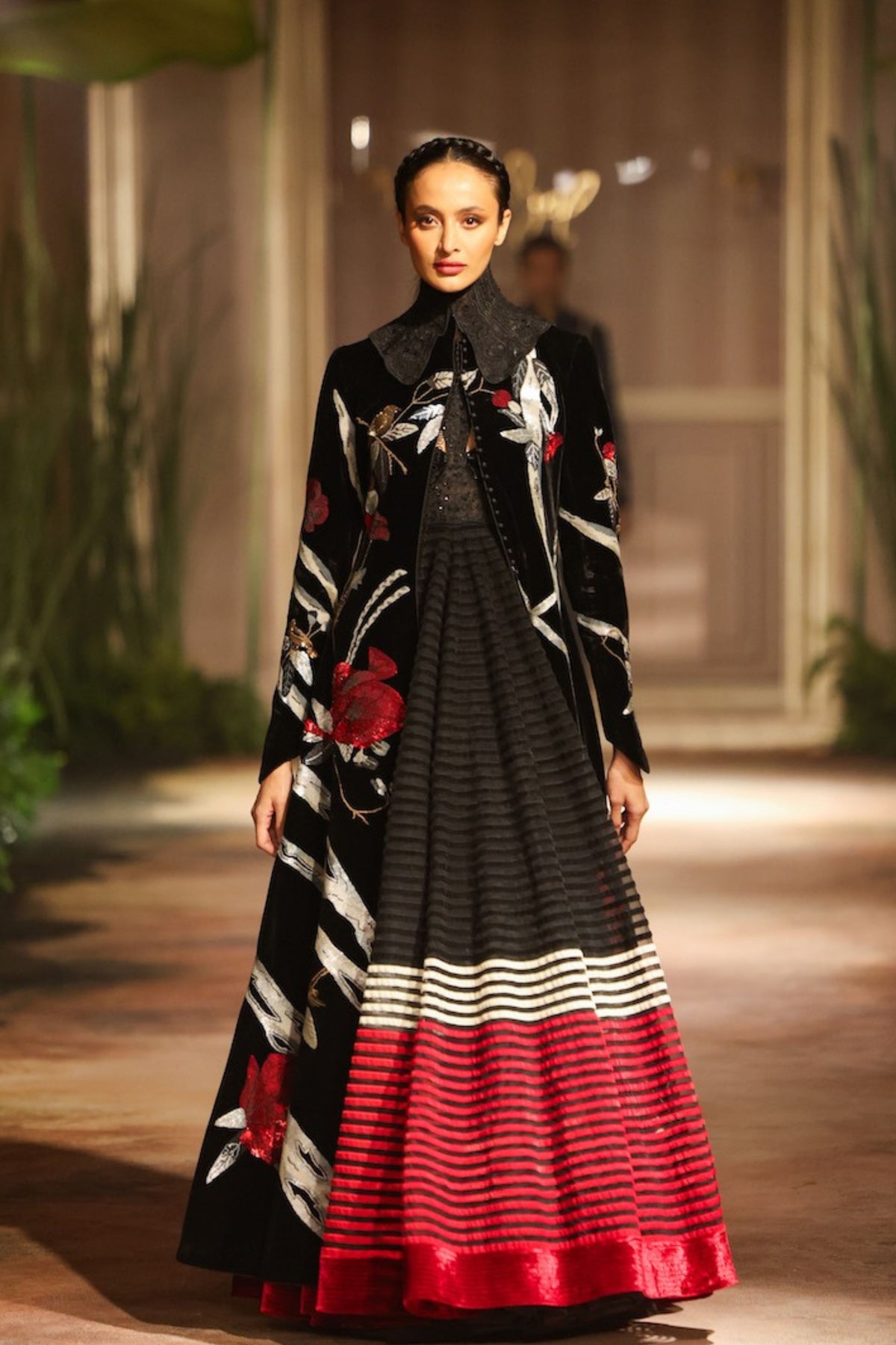 Black Velvet Long Jacket