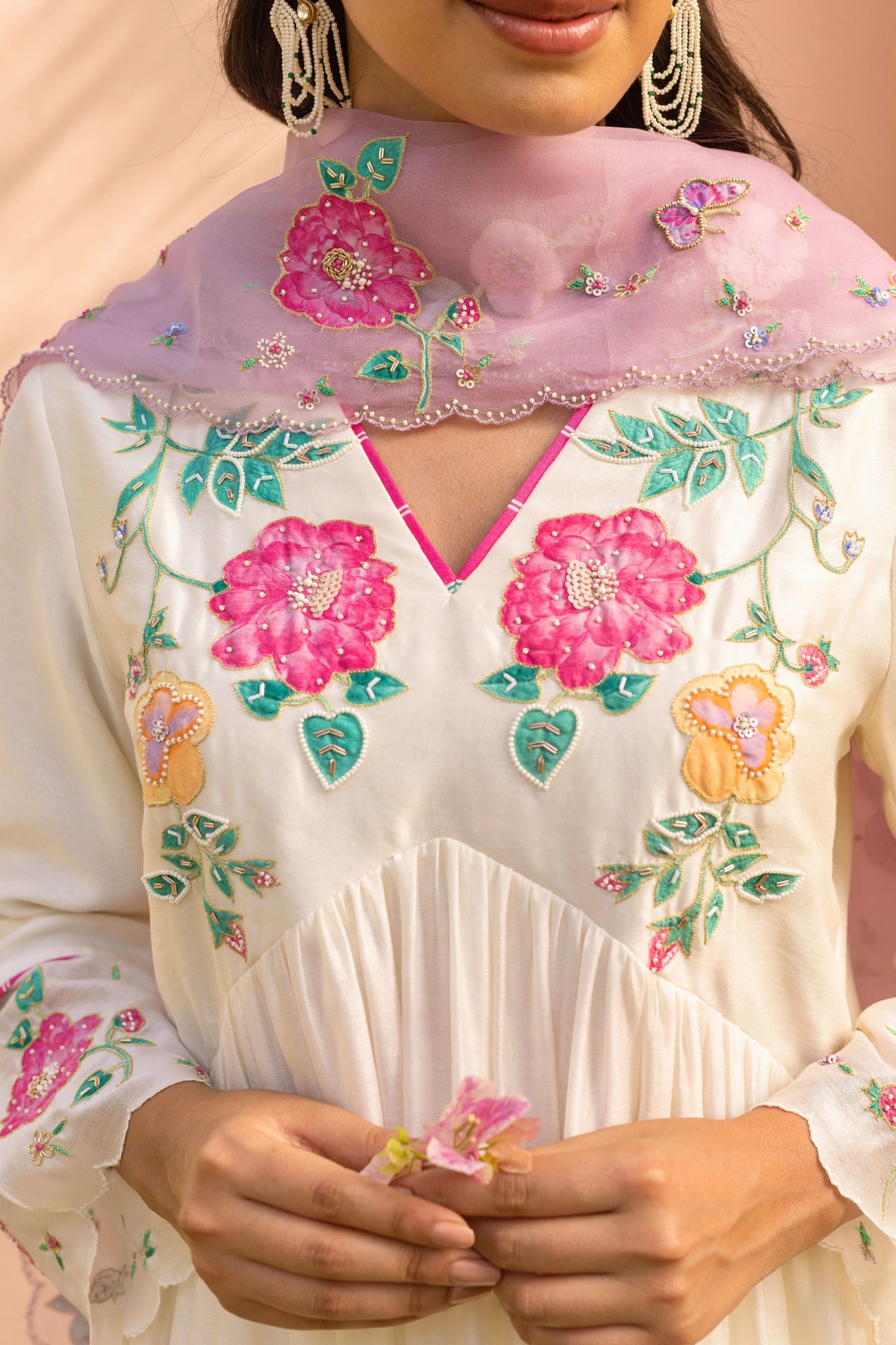 Zia Gathered Short Kurta Set