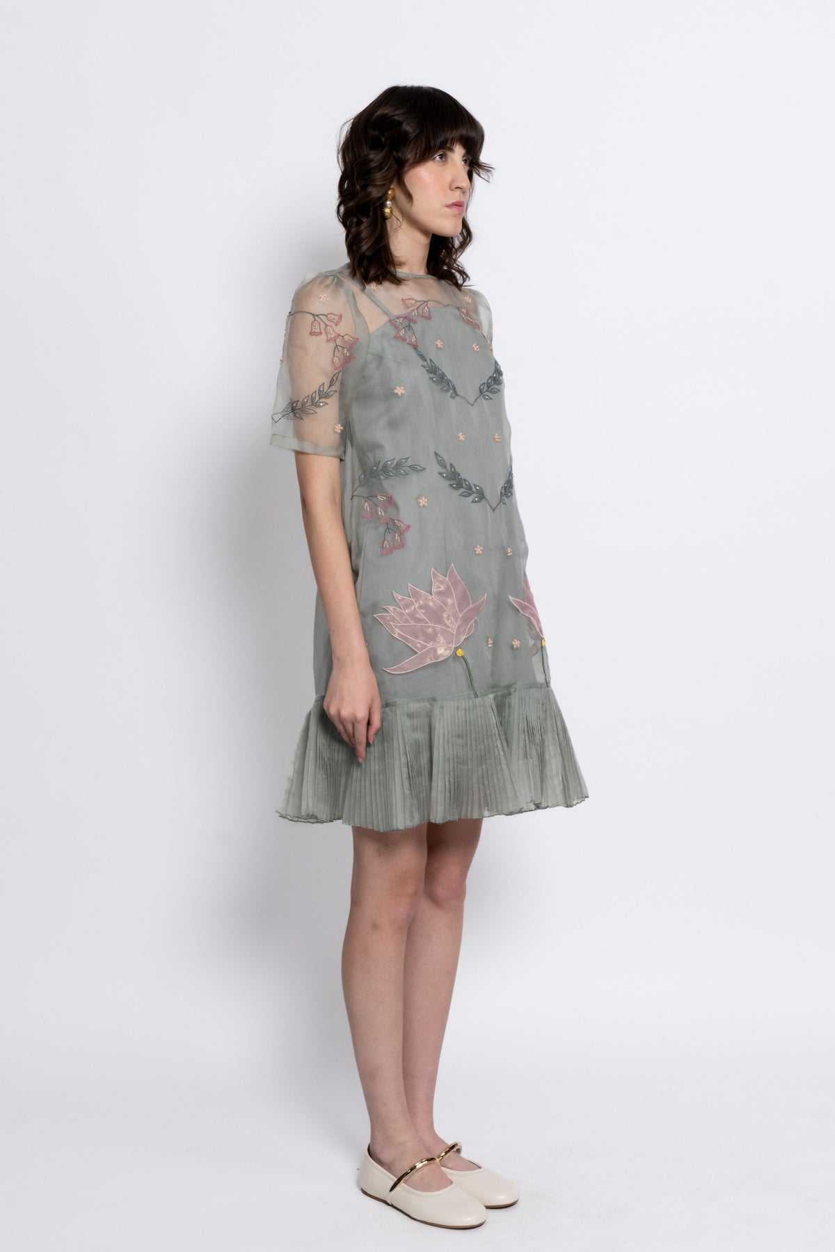 Sage Moonflower Dress