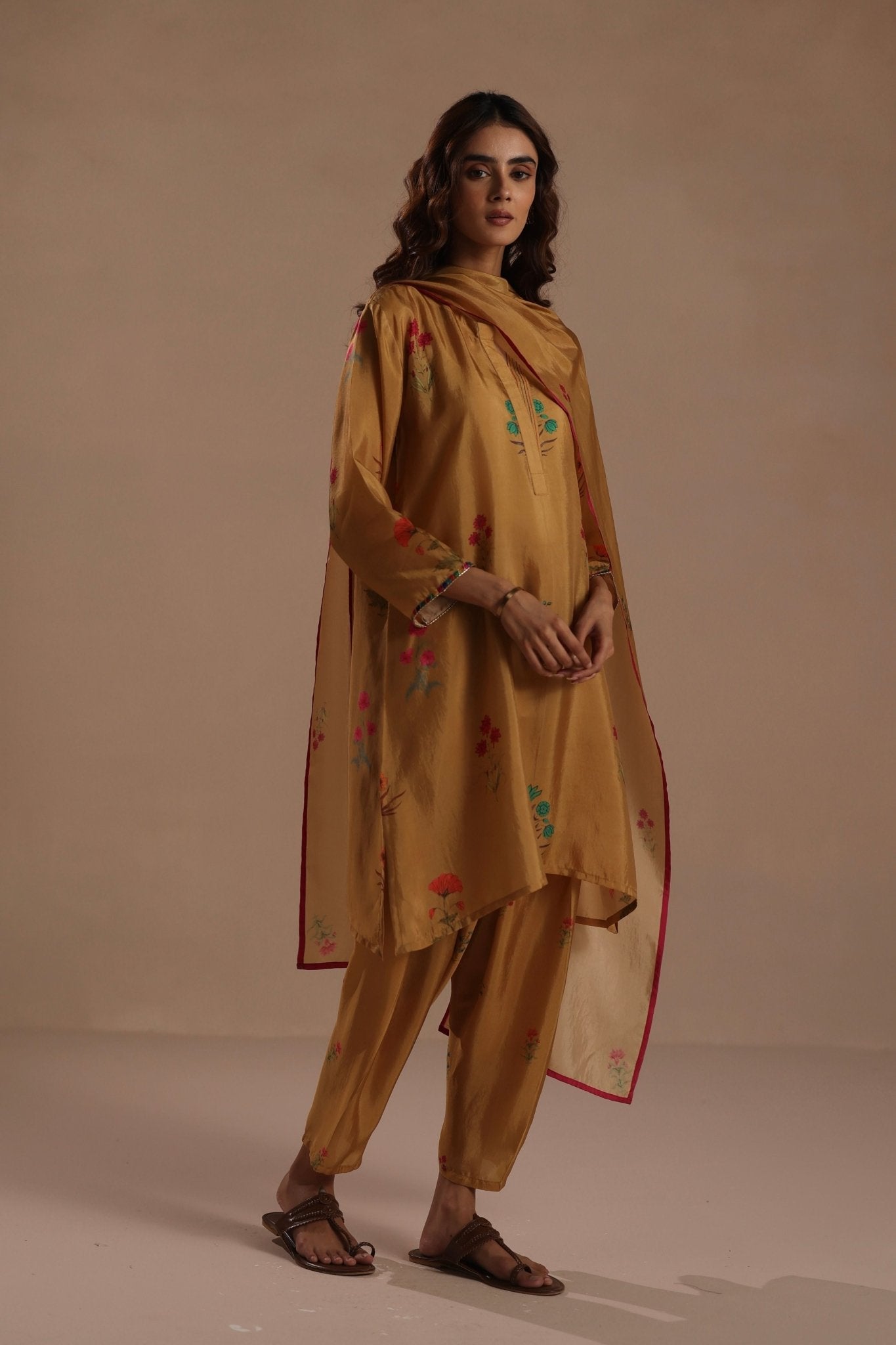 Cypress Dupatta - Roza Pret - Elahe