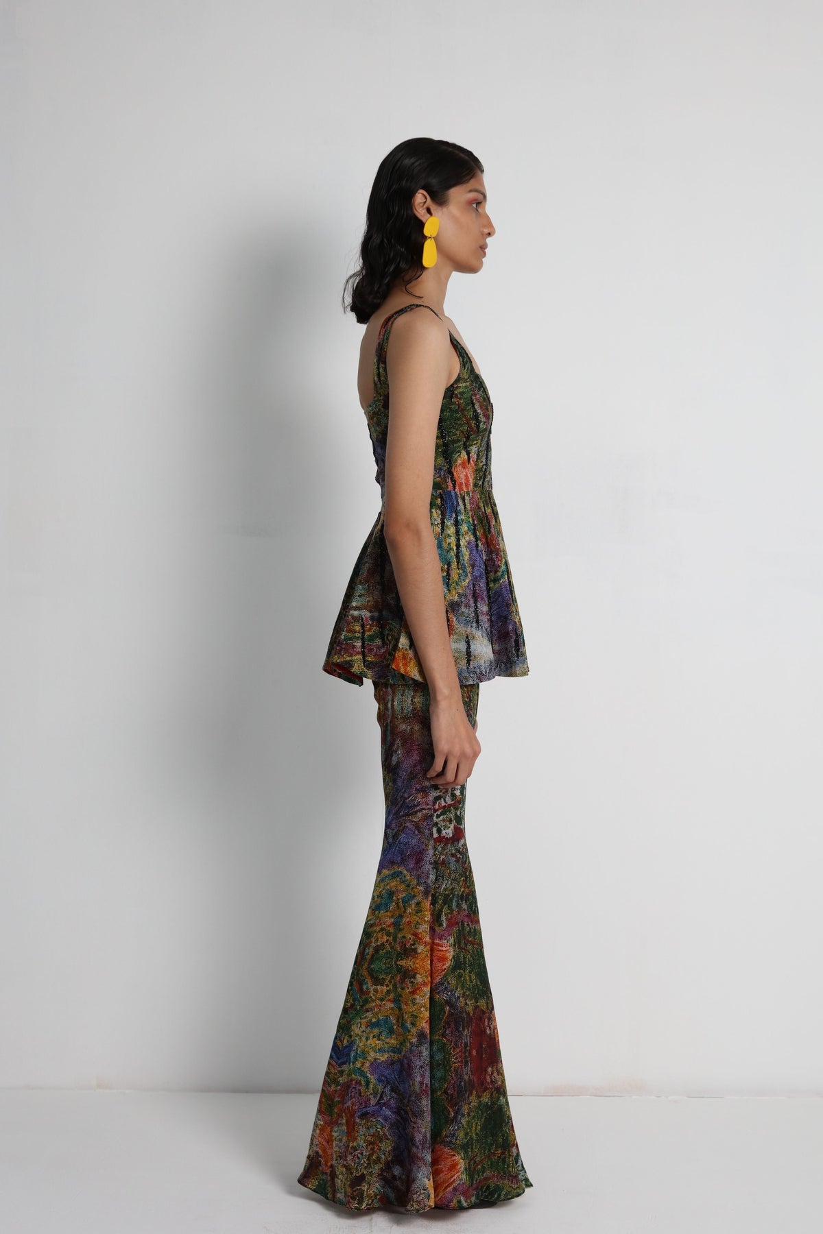 Multicolour Embroidered Sharara Set