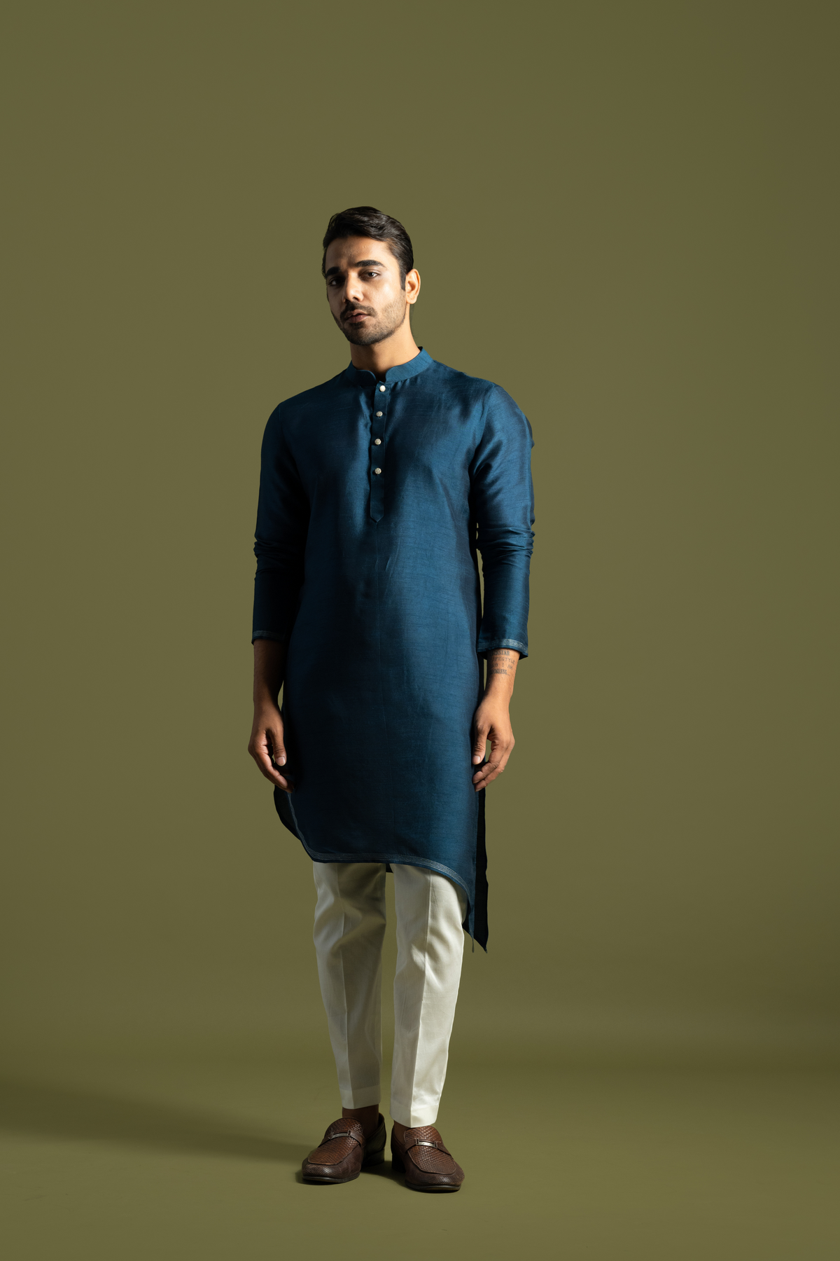 Teal Blue Kurta Set