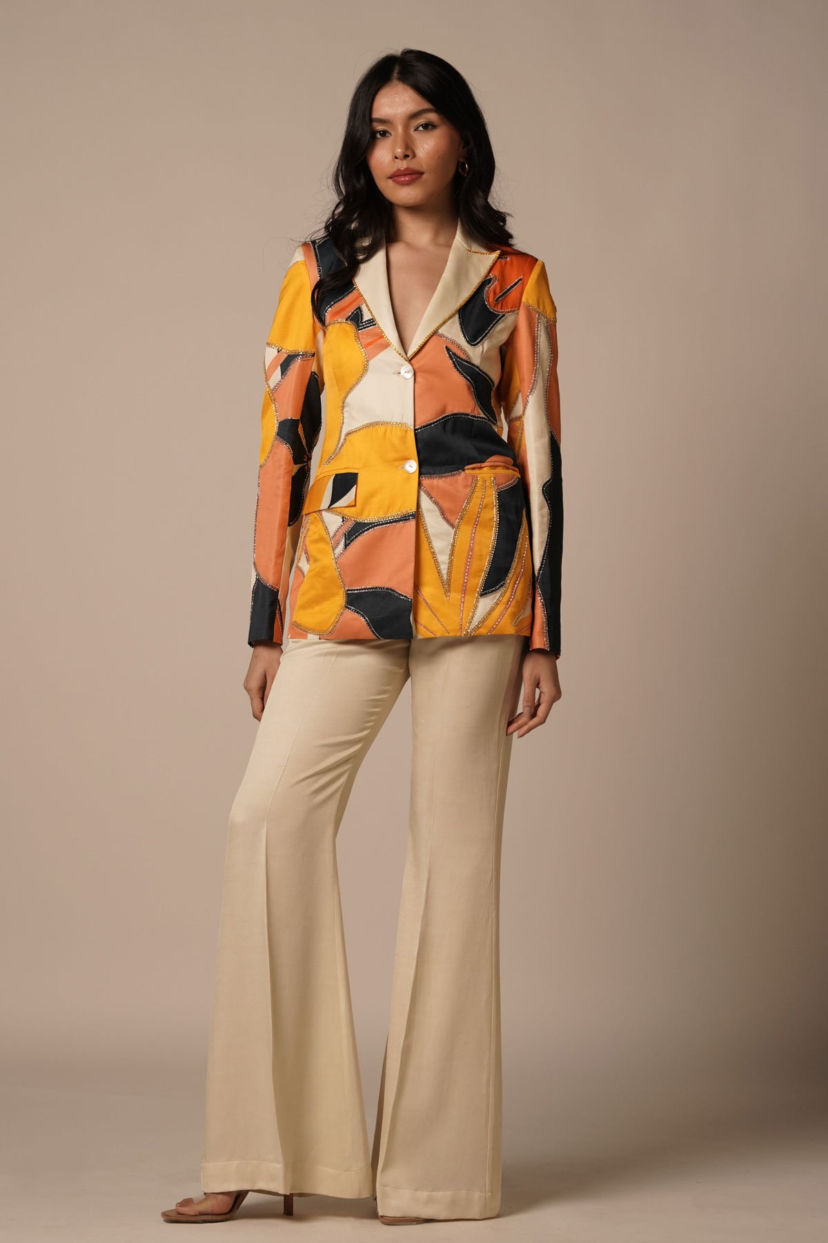 Ivory Flared Trouser