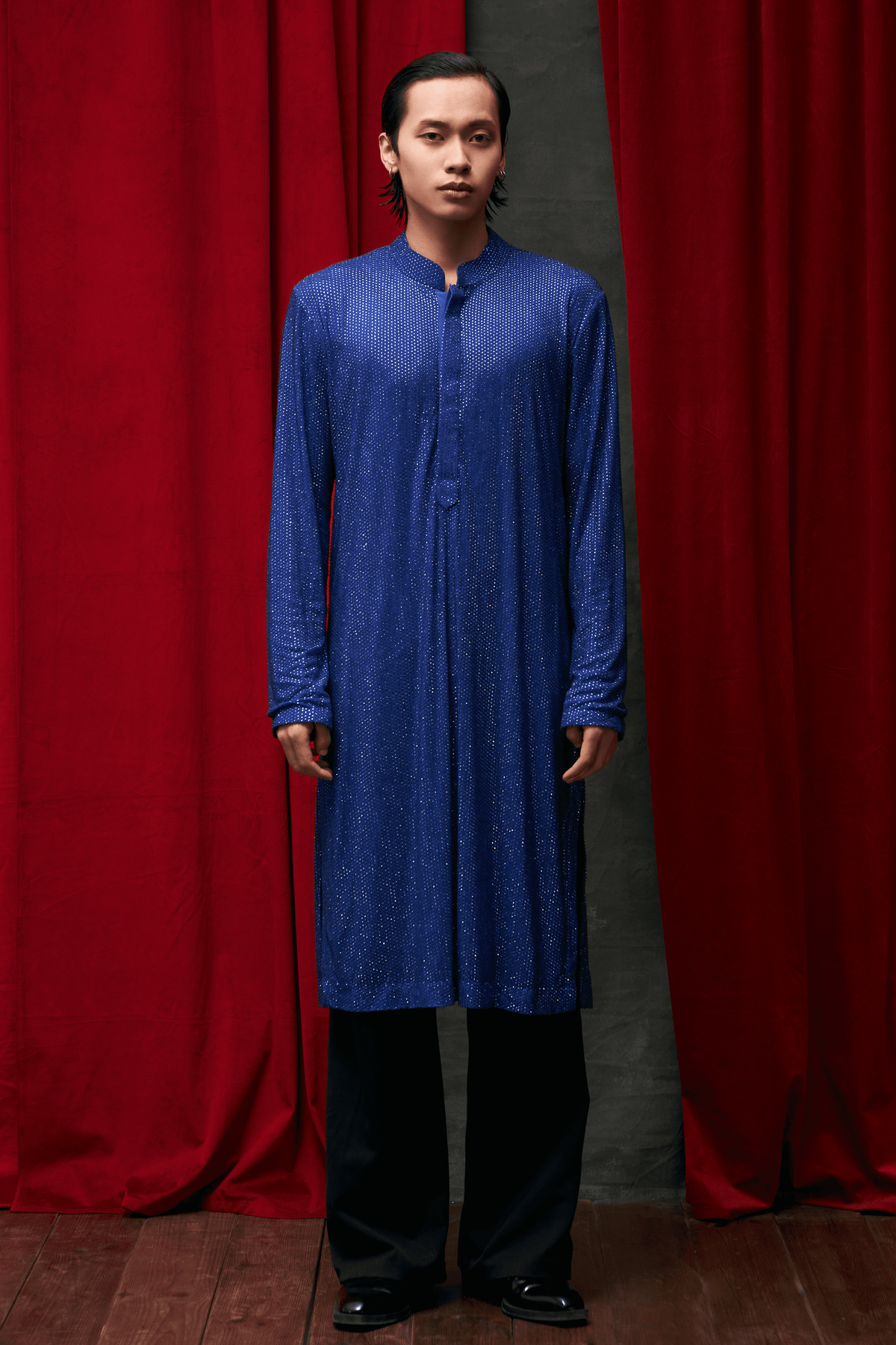 Cobalt Crystal Kurta Set