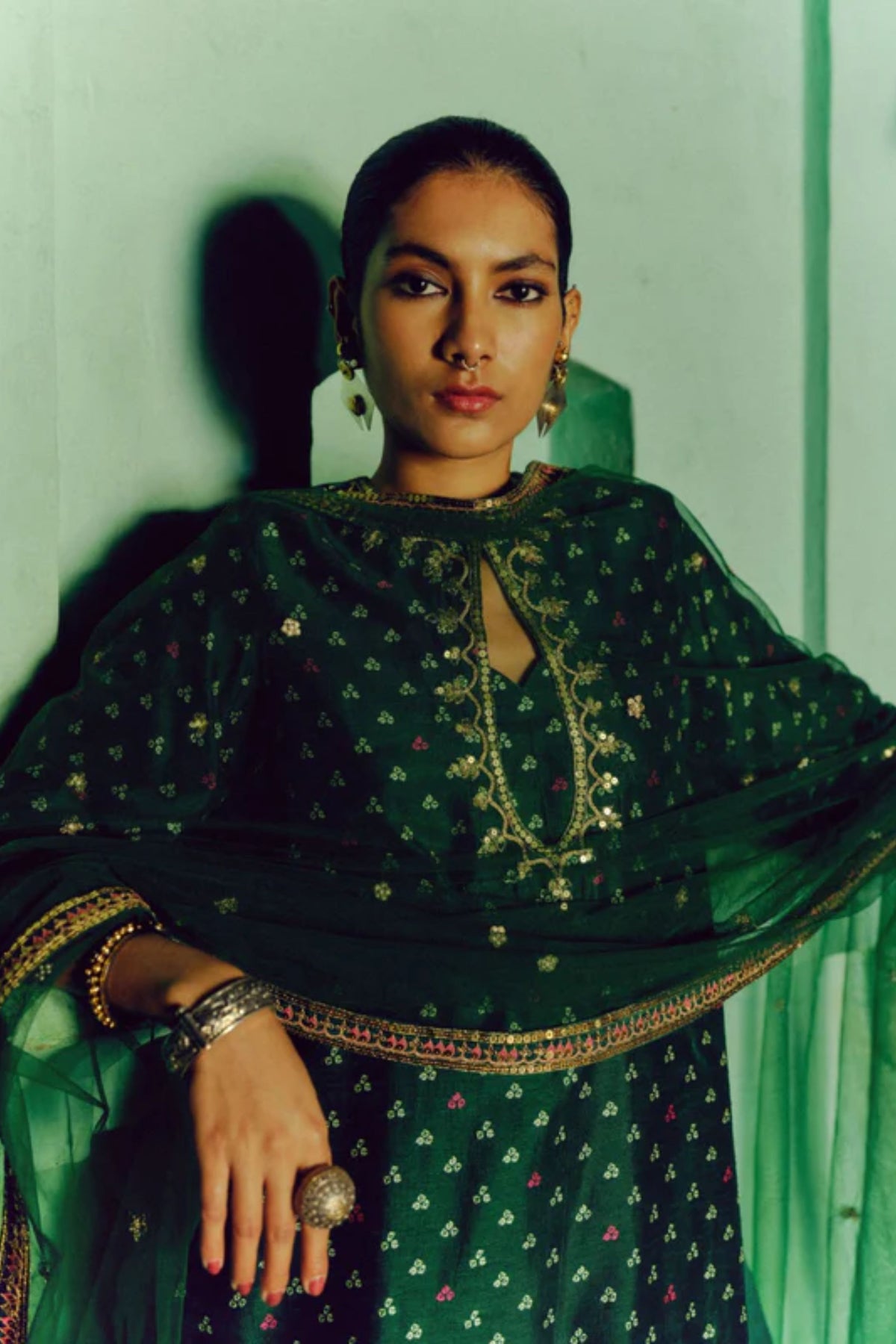 Emerald Green Kurta Set