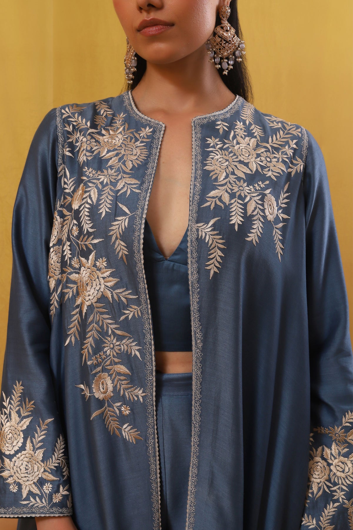 Blue Aqila Jacket Set