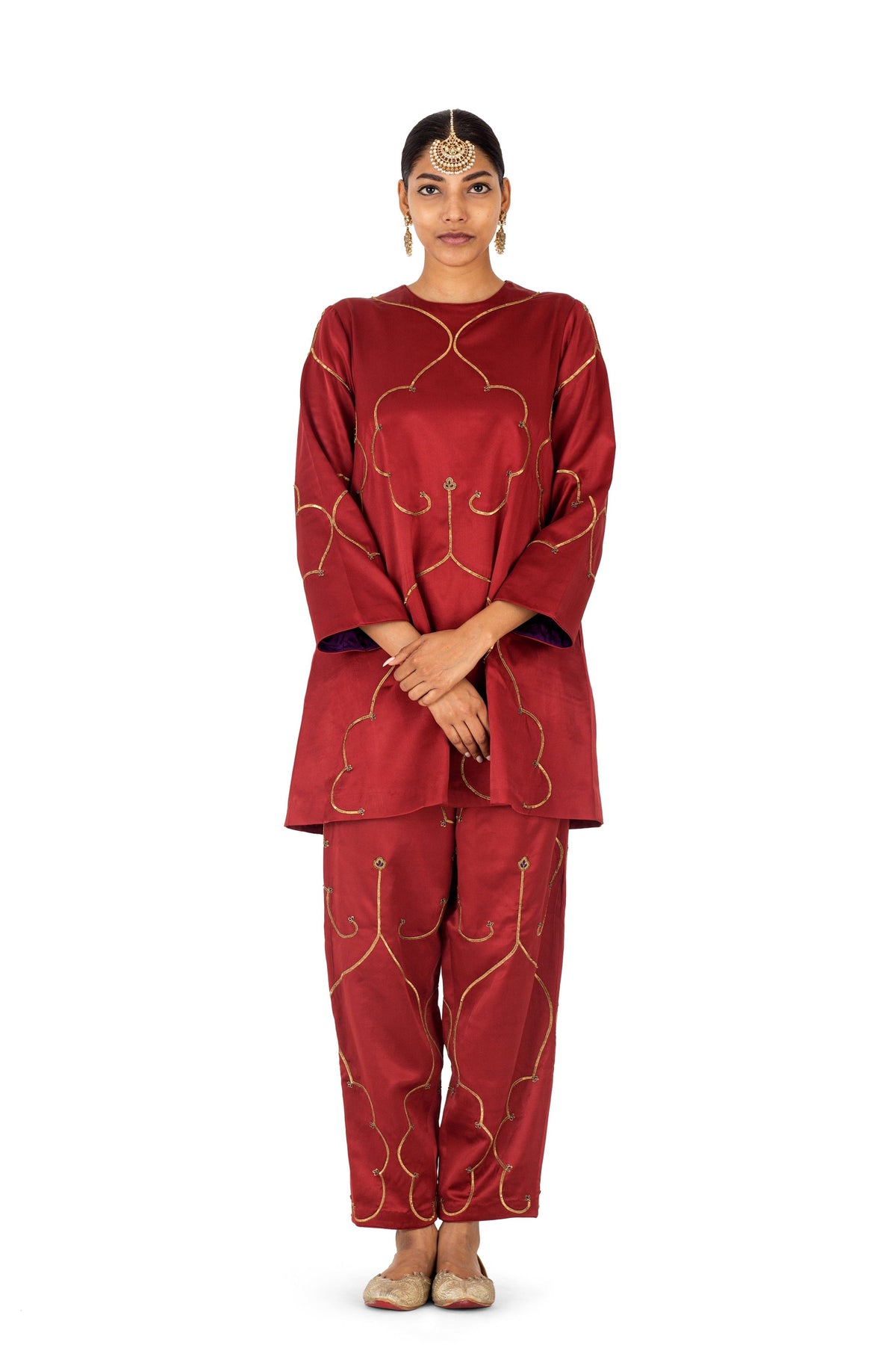 Anjuna Kurta and Red Pants
