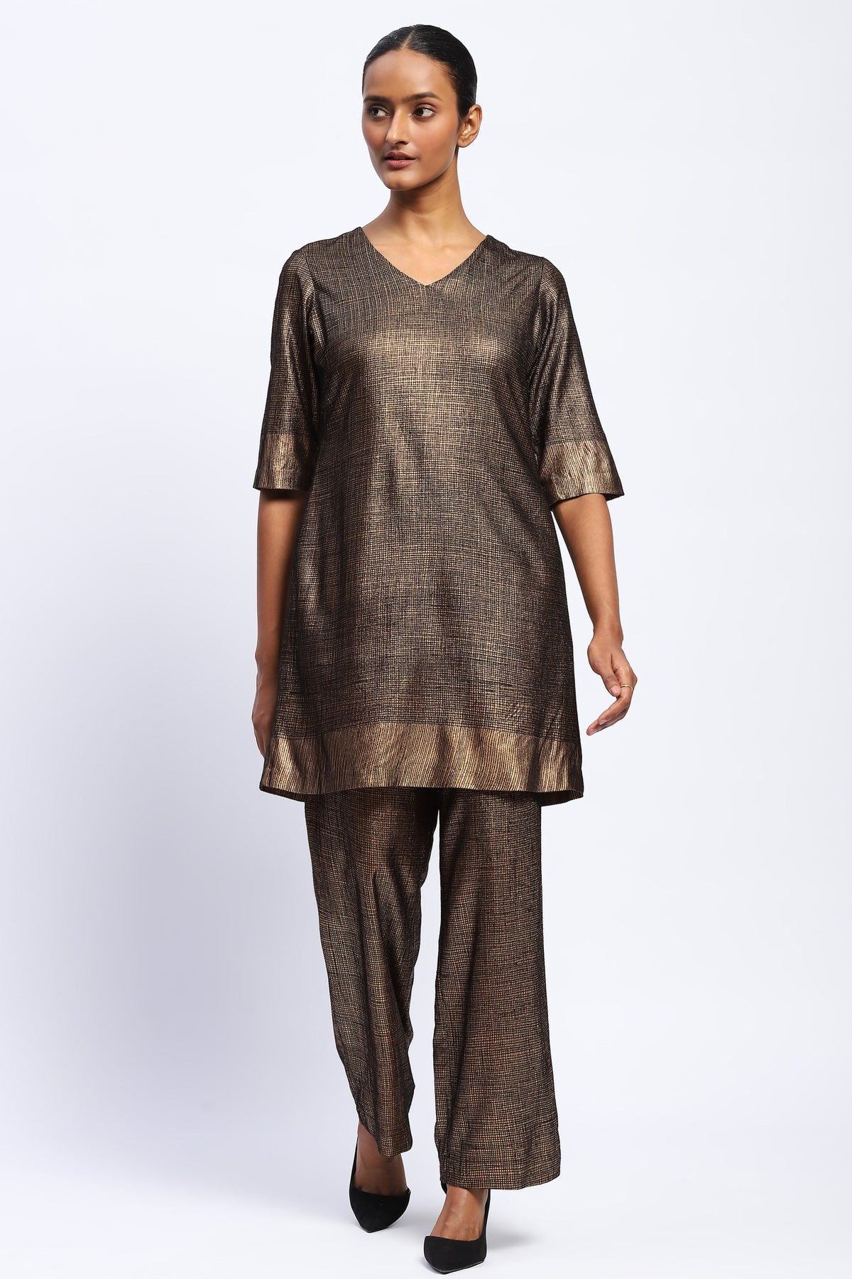 Foil Aari Dress