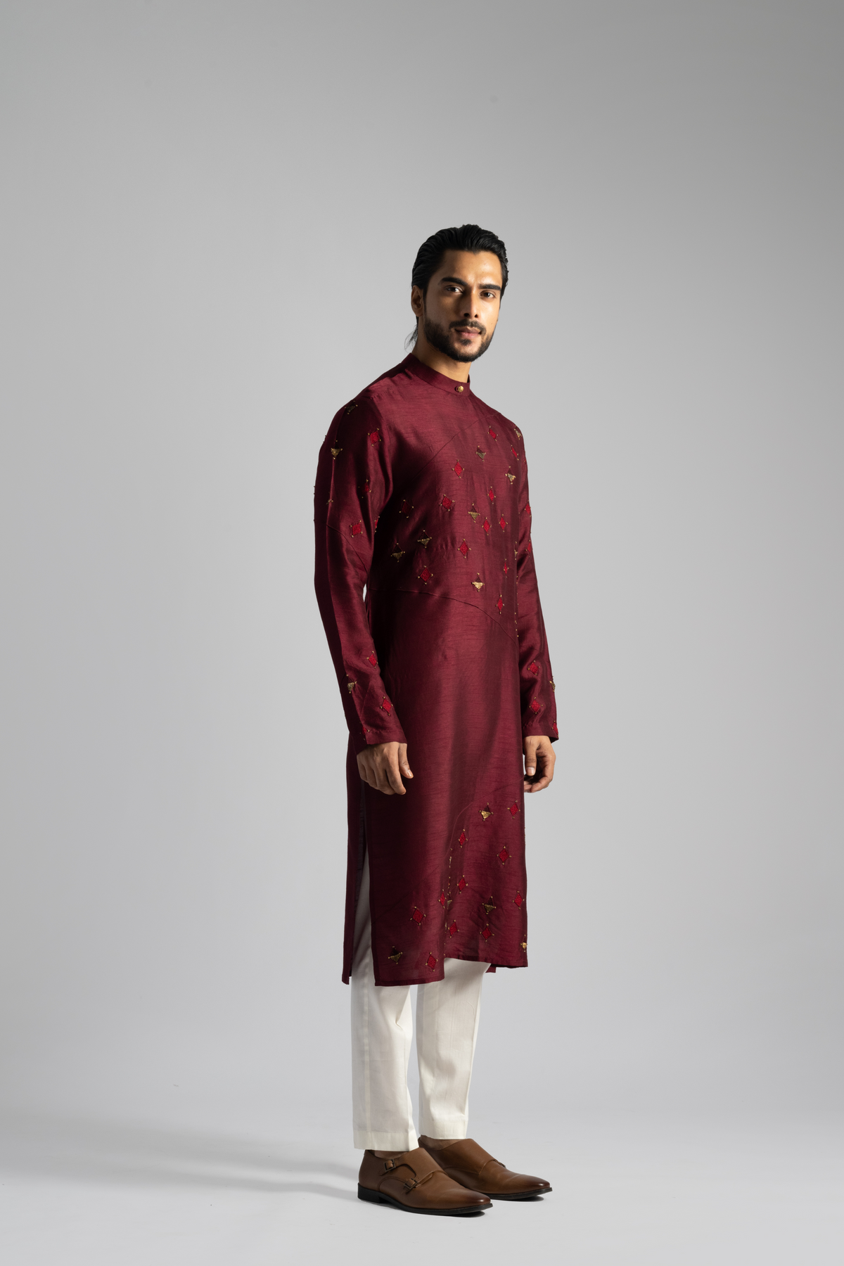 Deep Red Kurta Set
