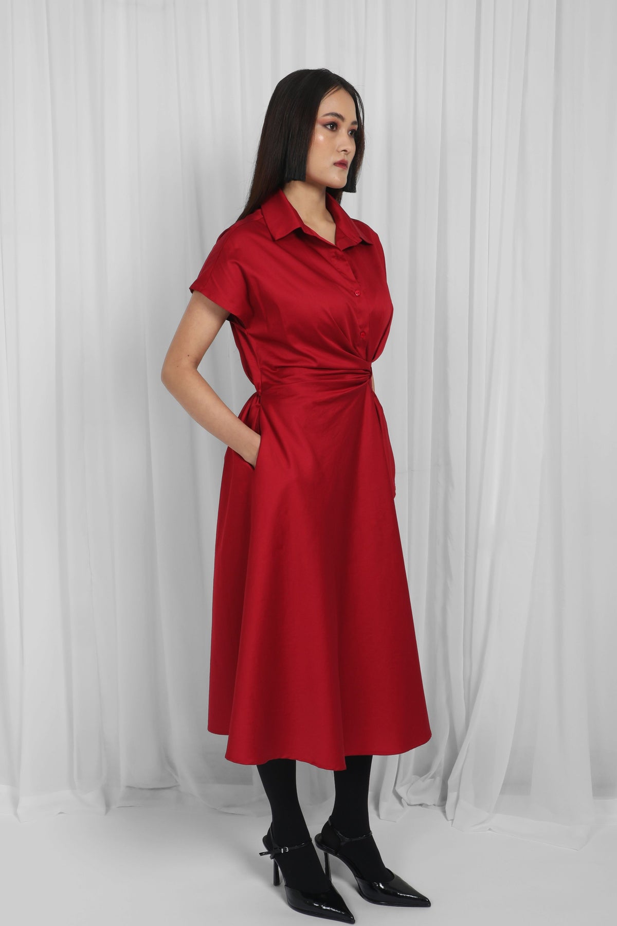 Red Wrap Dress