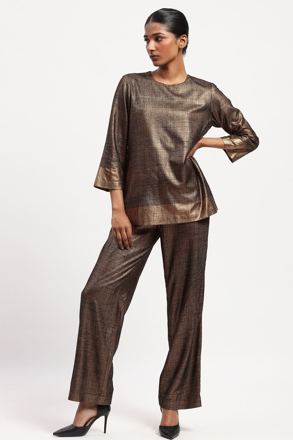 Foil Aari Top
