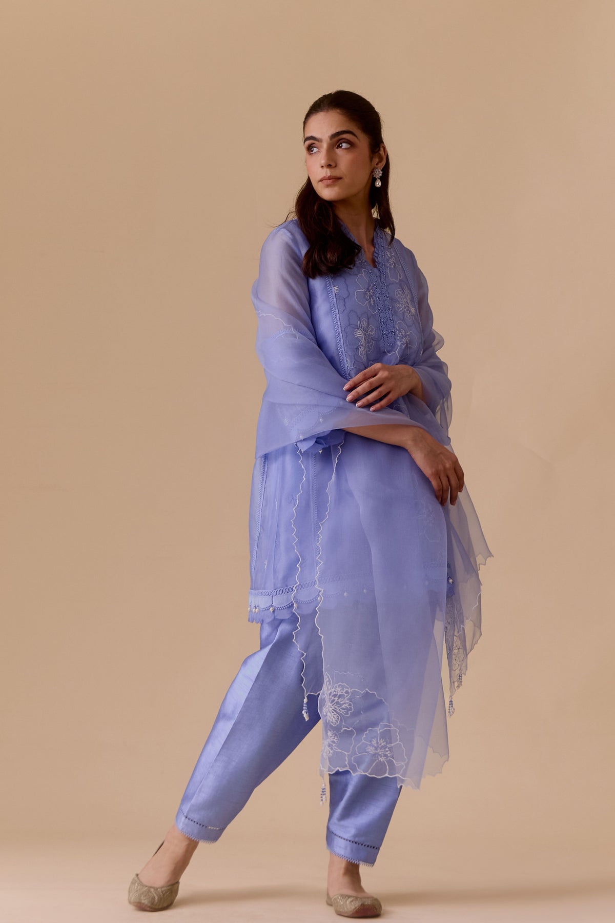 Farida Blue Kurta Set