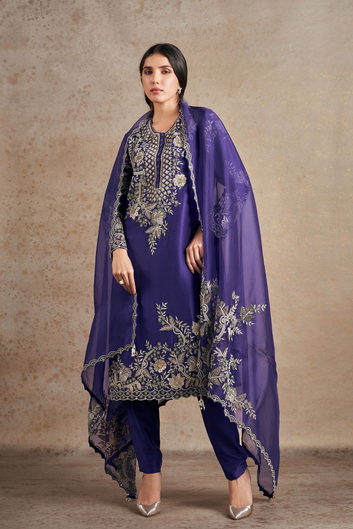 Timeless Purple Majesty  Kurta Set