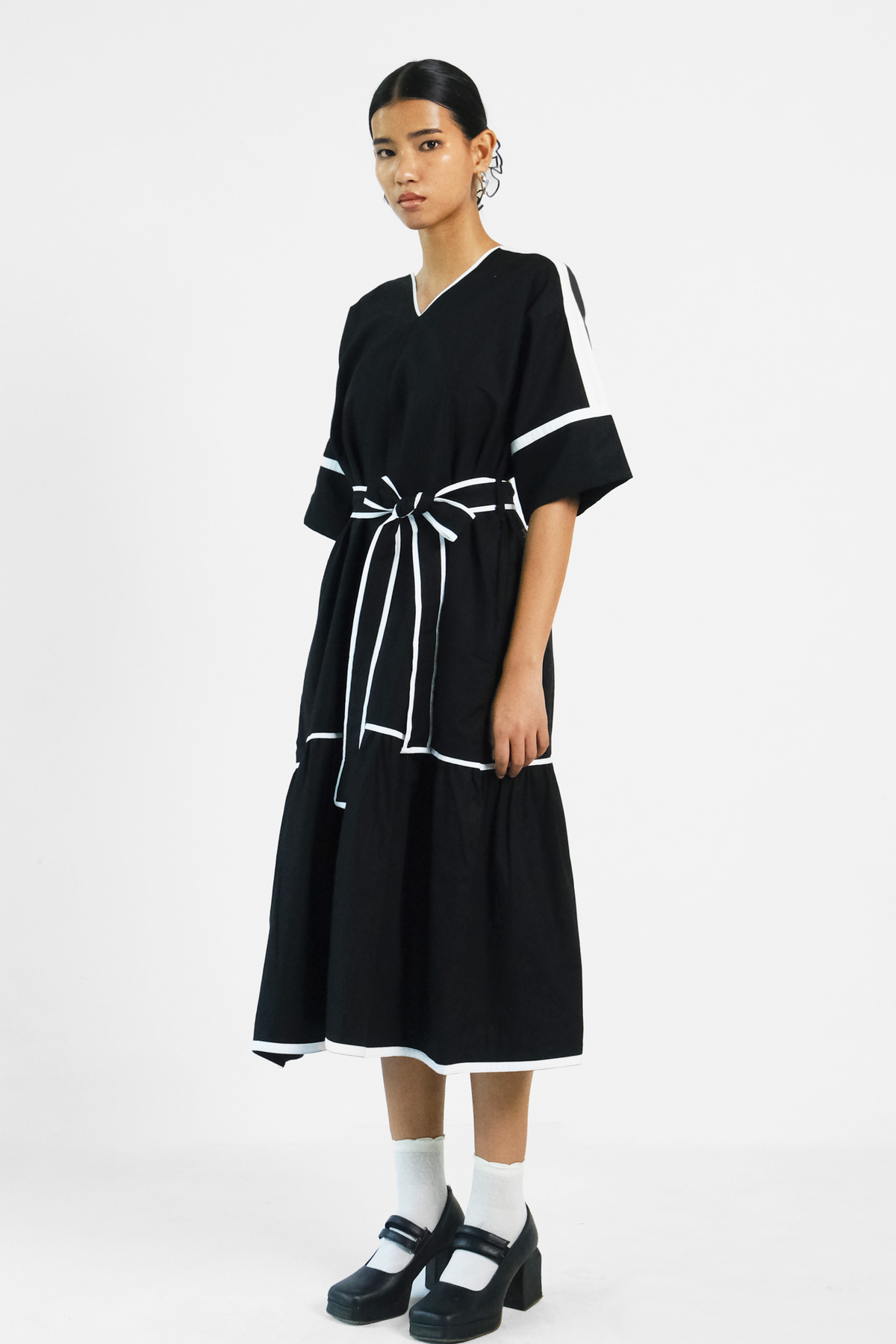 Black Applique Dress