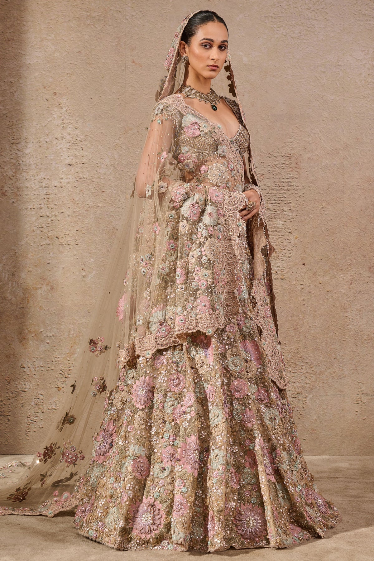 Bloom Embroidered Lehenga Set