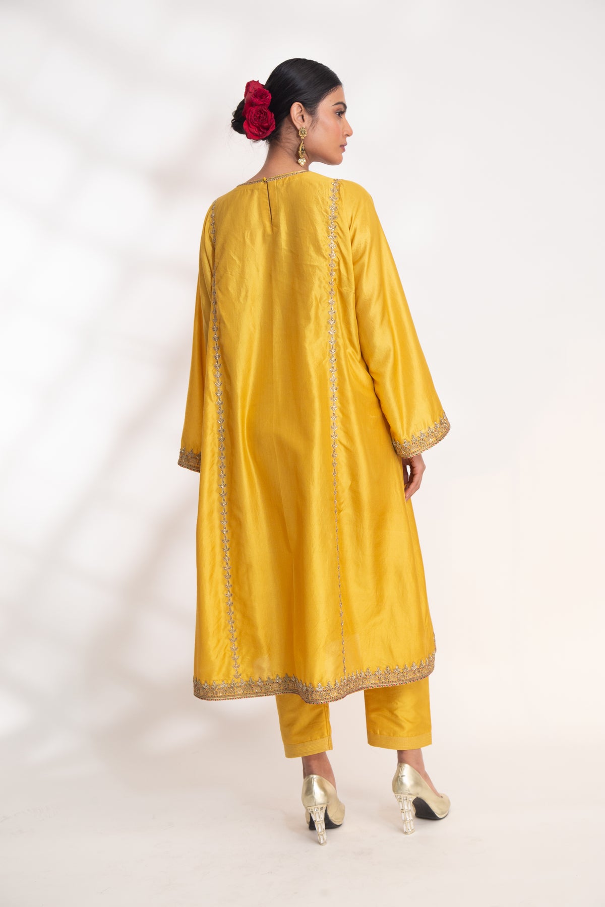 Yellow Kanak Kurta Set