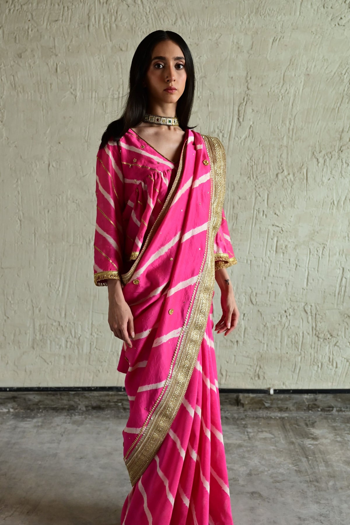 Pink Ombre Urmila Saree