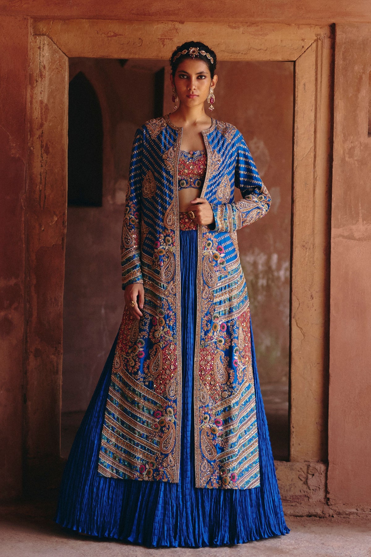 Gulrez Embroidered Jacket Set