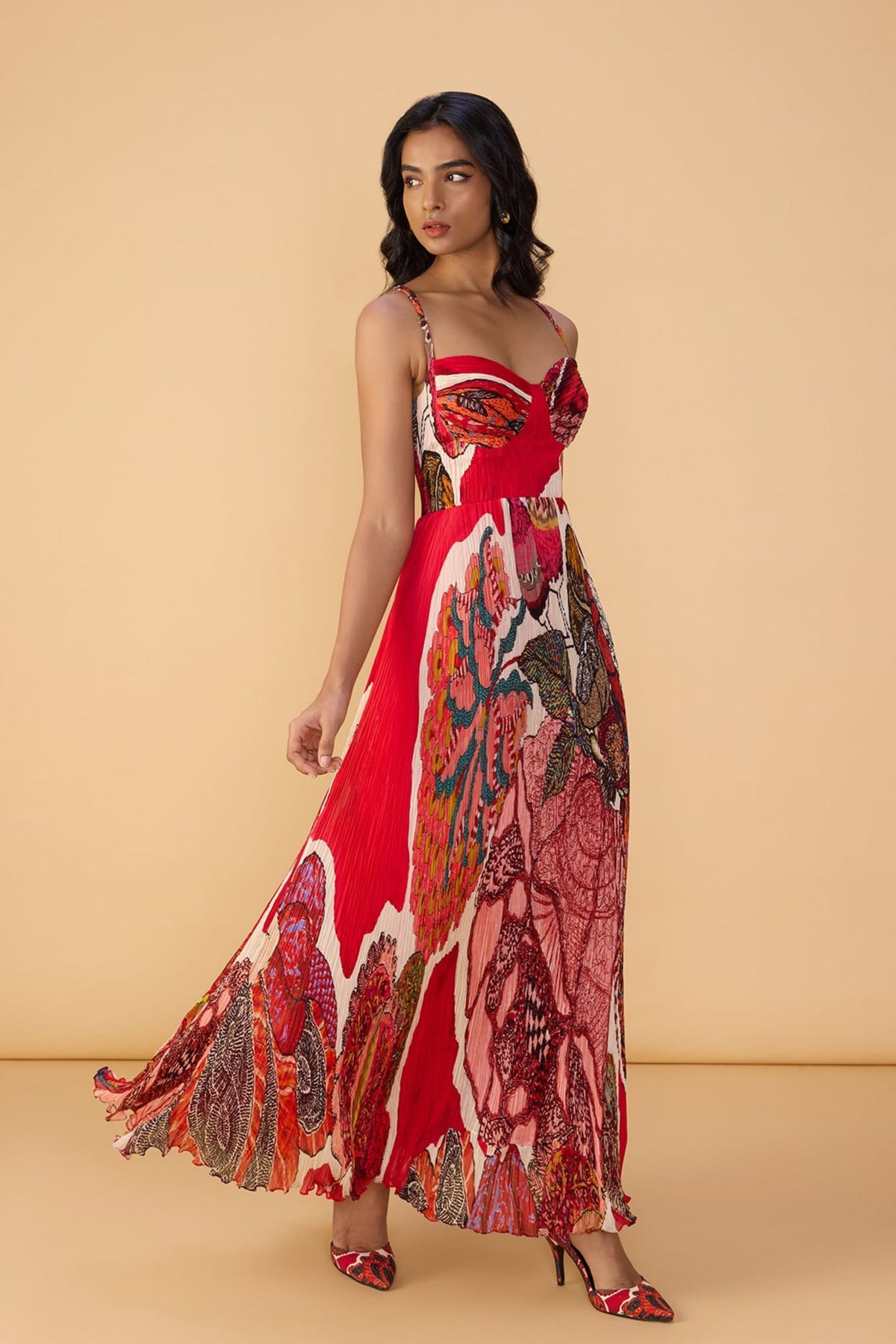 Red Velvet Kiara Dress