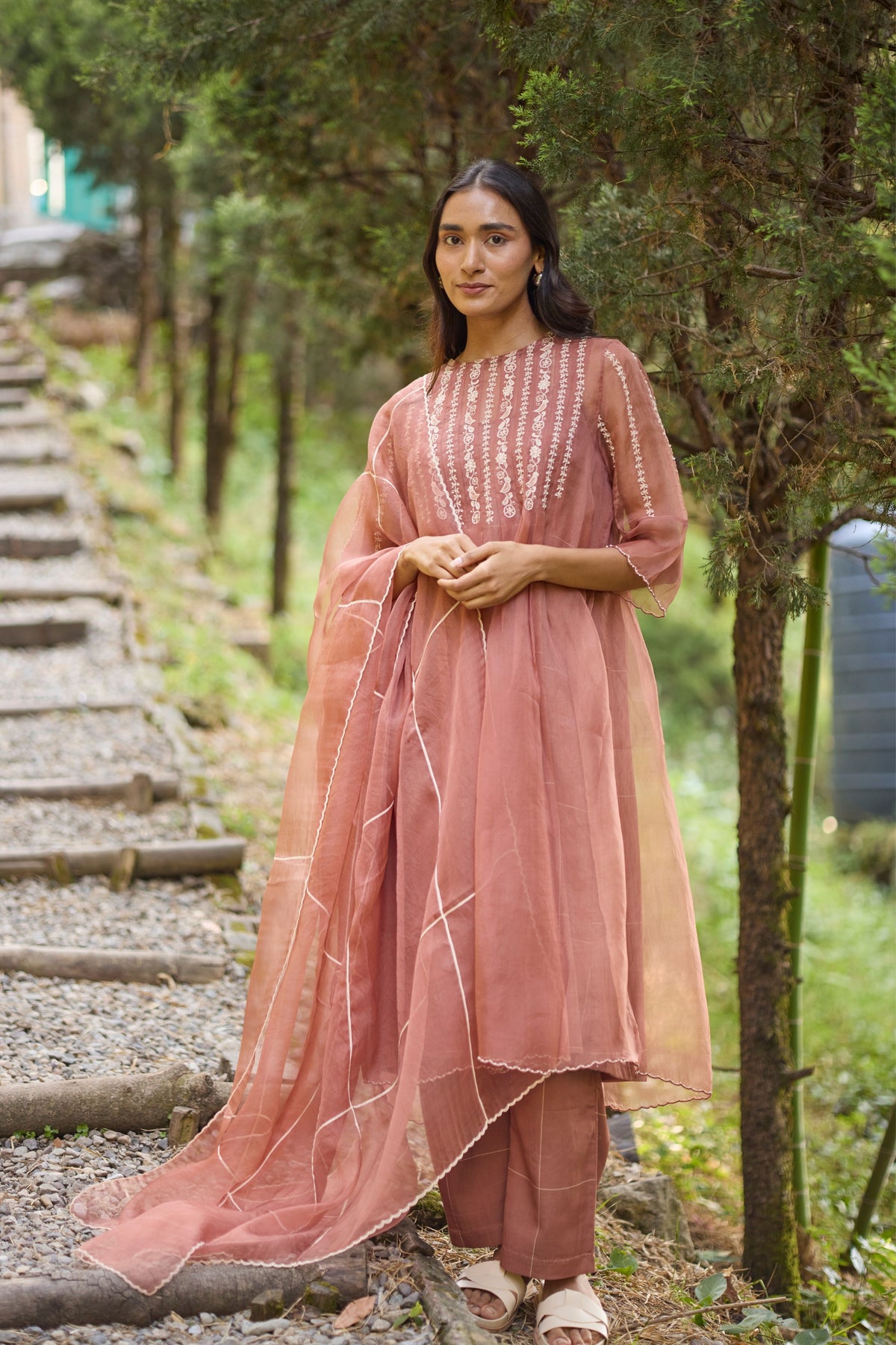 Prach Floral Pleated Dress