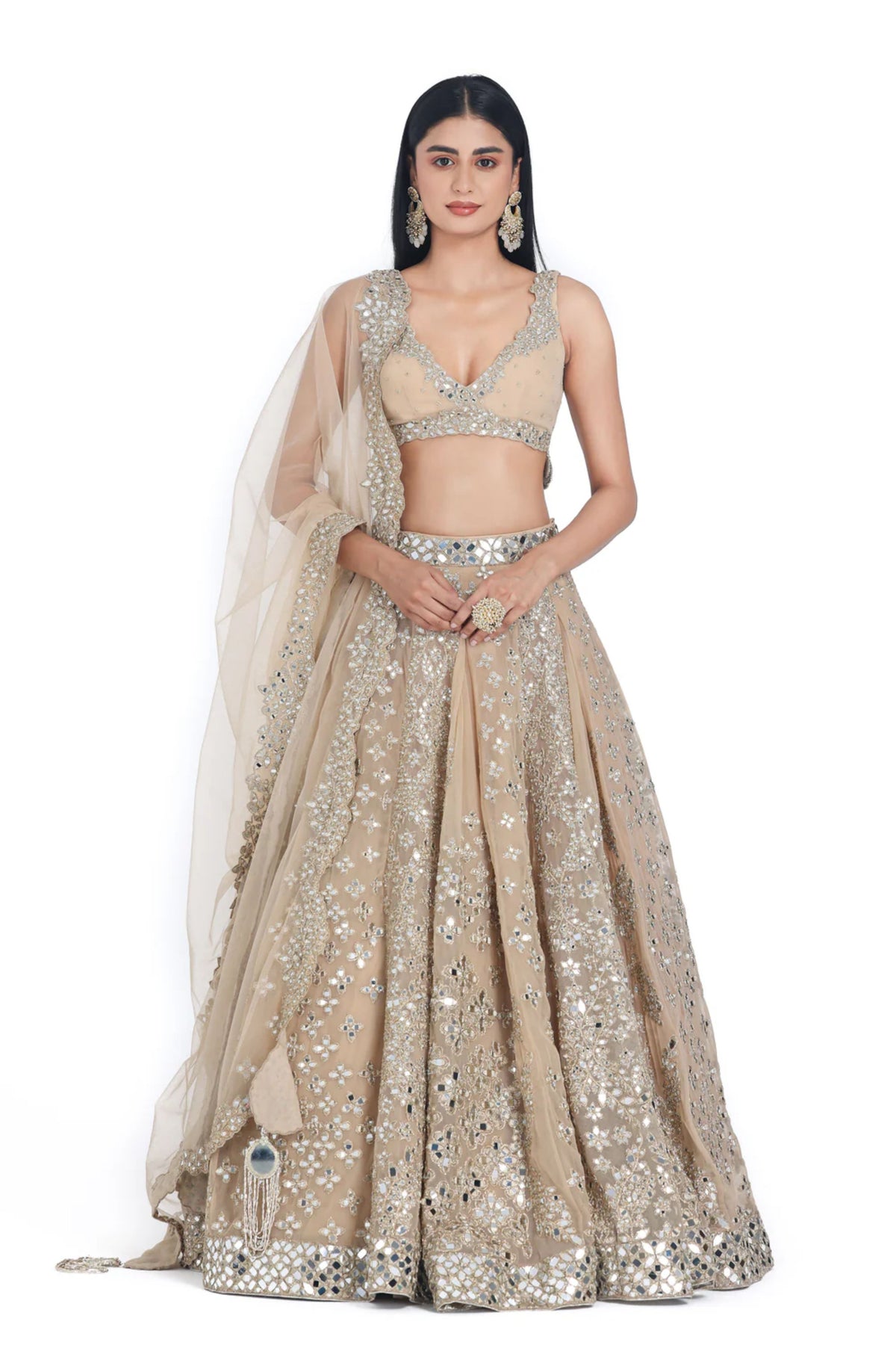 Blush Beige Lehenga Set