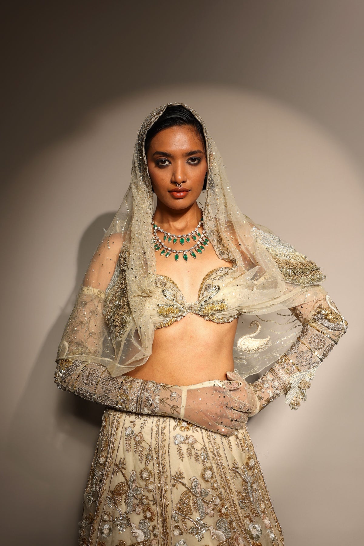 Tuscan Bloom Petal Lehenga Set