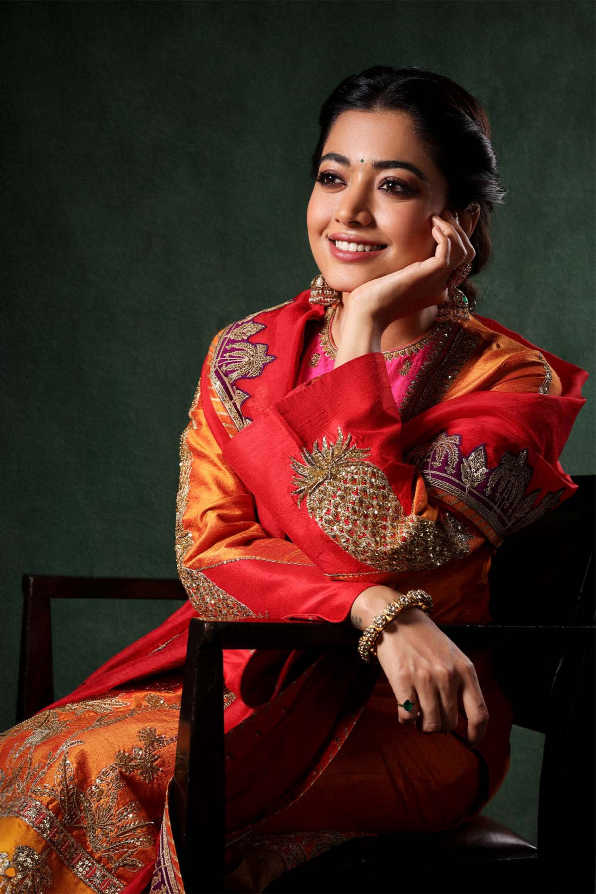 Rashmika Mandanna in Masaba Keseri Salwar Set