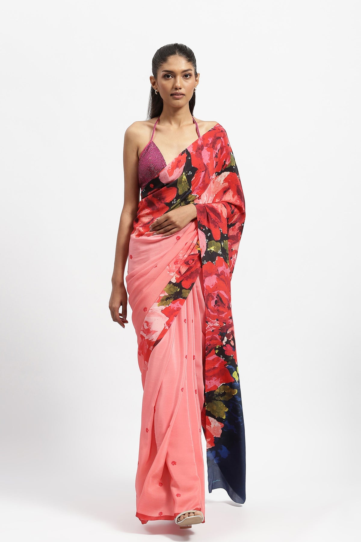 Rogue in Rouge Printed Saree