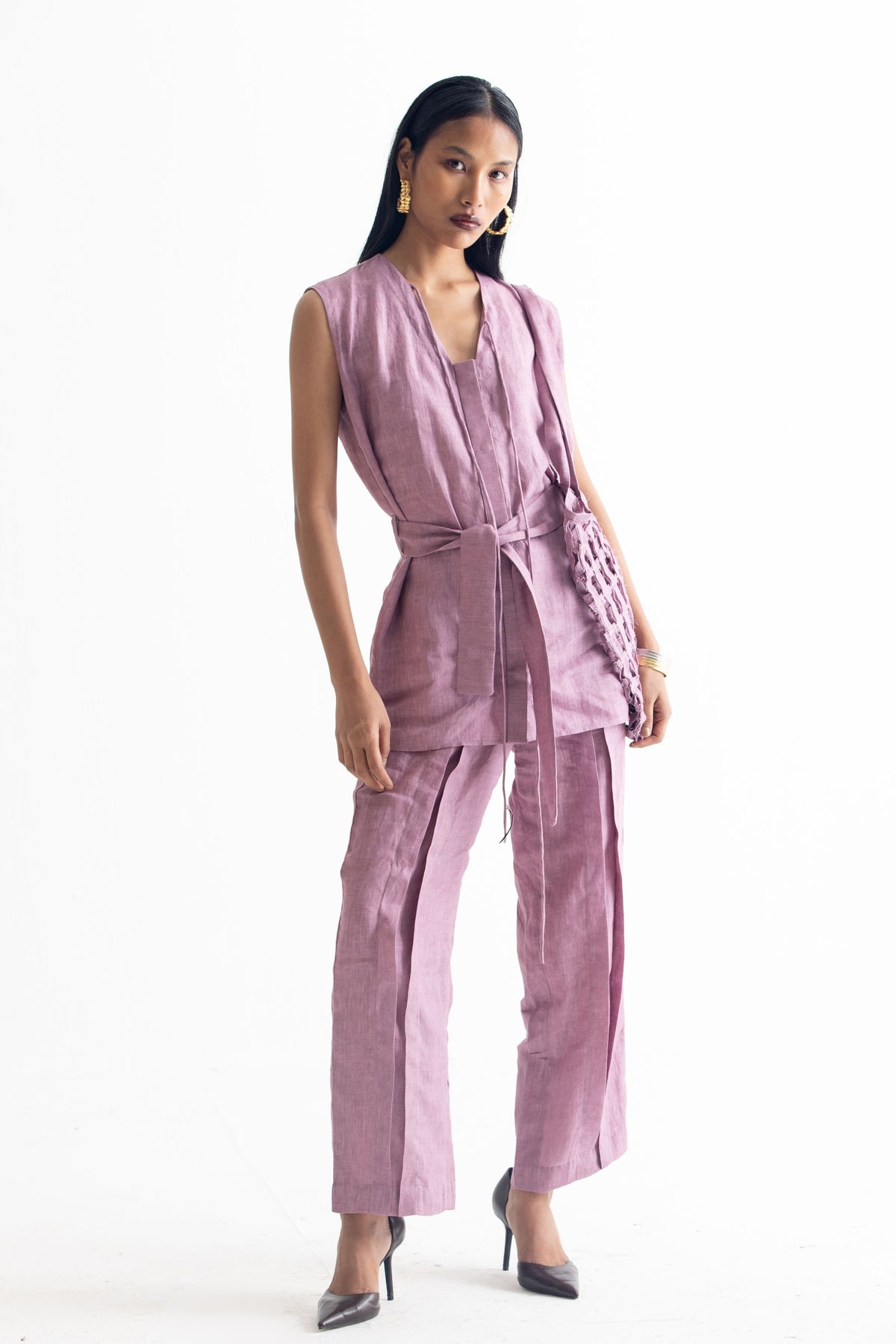 Lilac Linen Co-ord Set