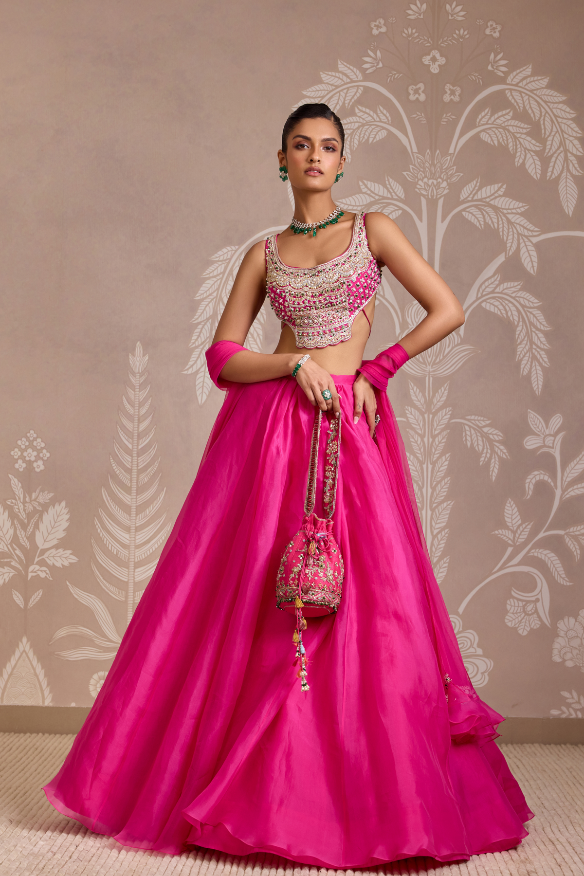 Bright Fucshia Lehenga Set