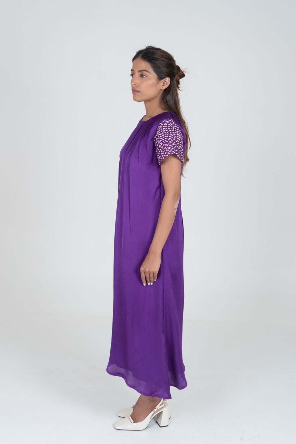 Purple-pink Midi Dress