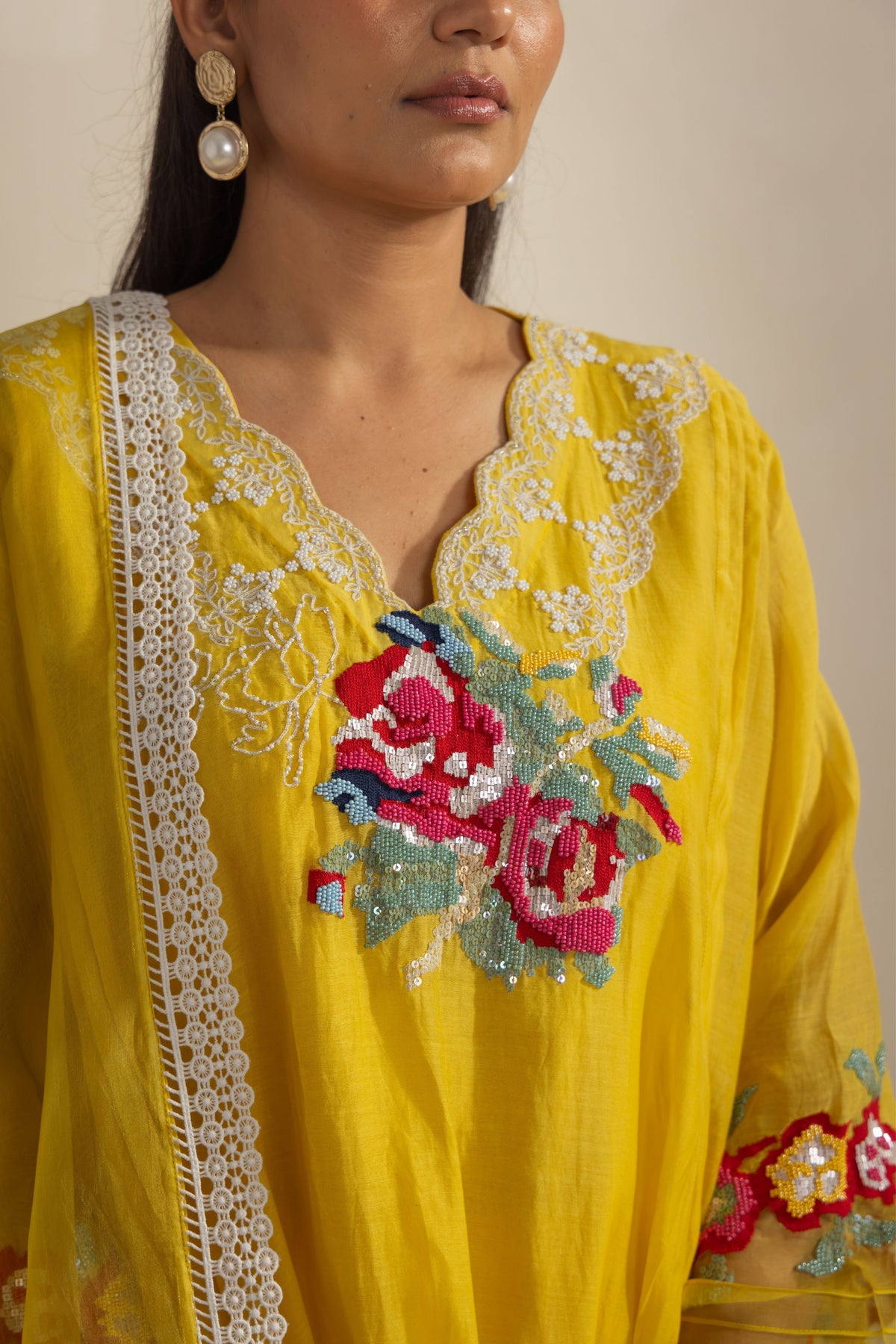 Yellow Tulip Kurta Set
