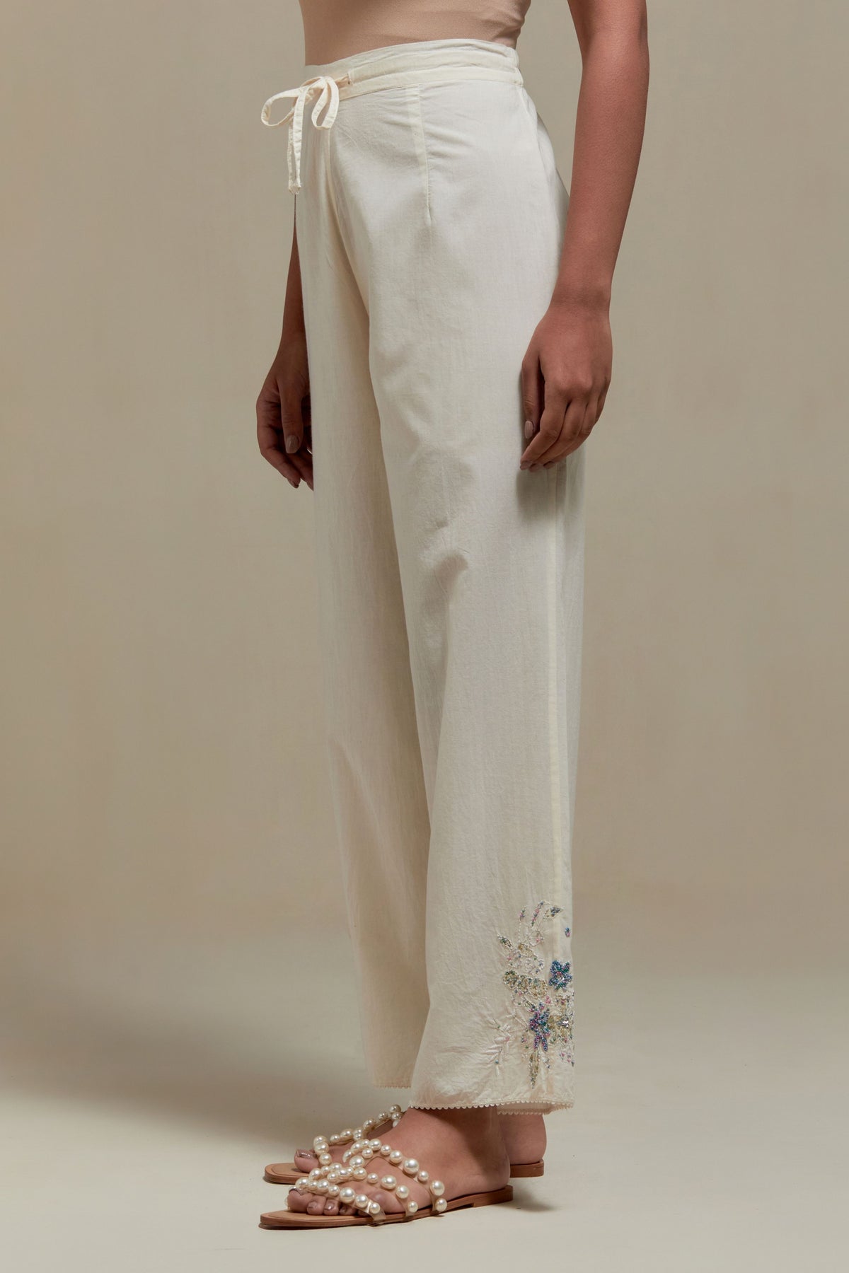 Blue Cotton Pants