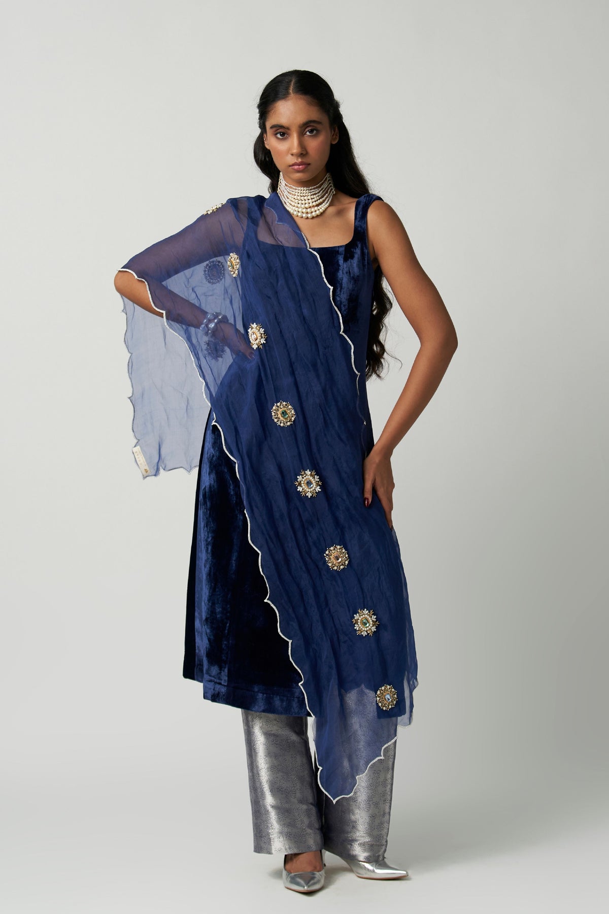 Madame Velvet Kurta Set