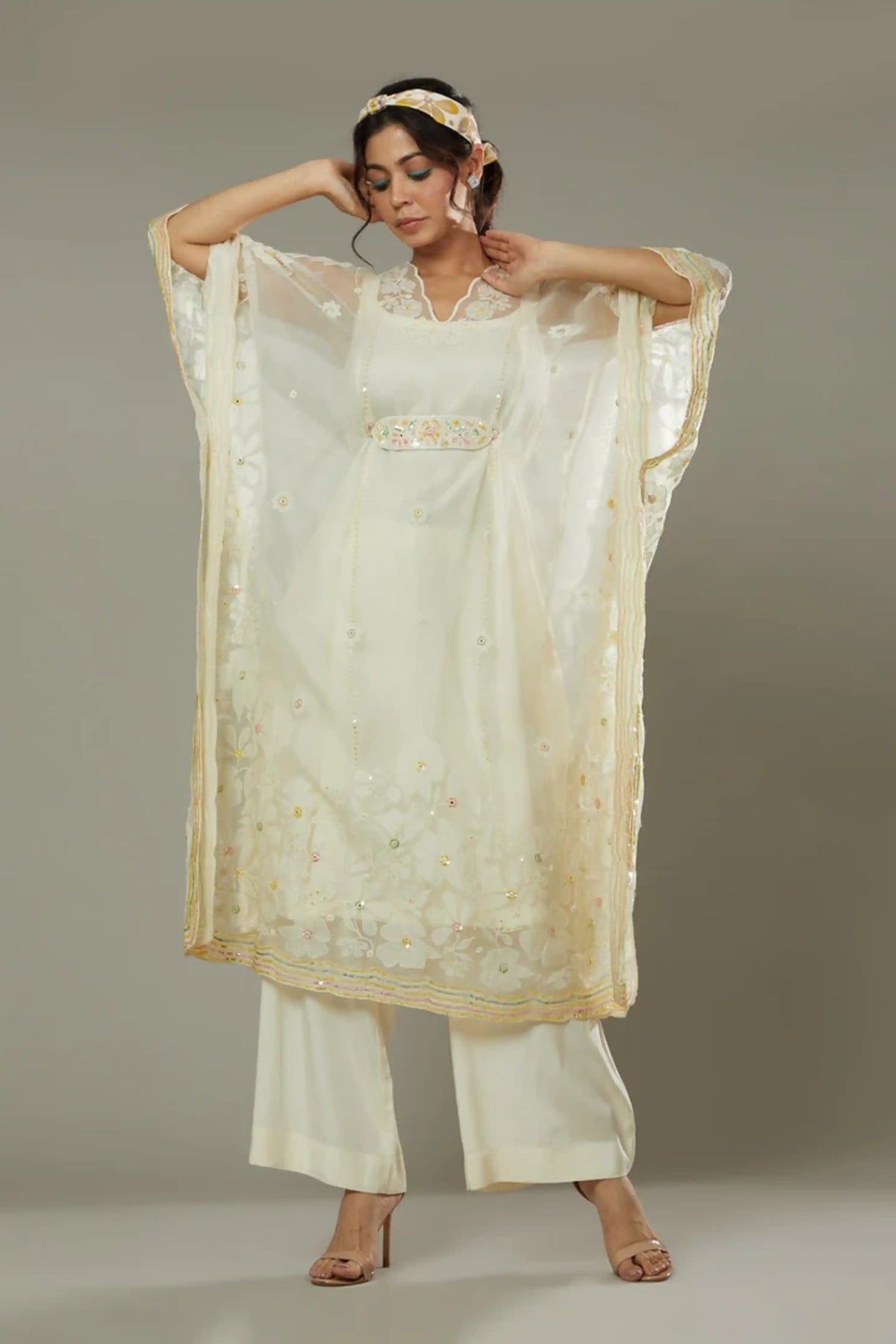 French Vannila Kaftan Set