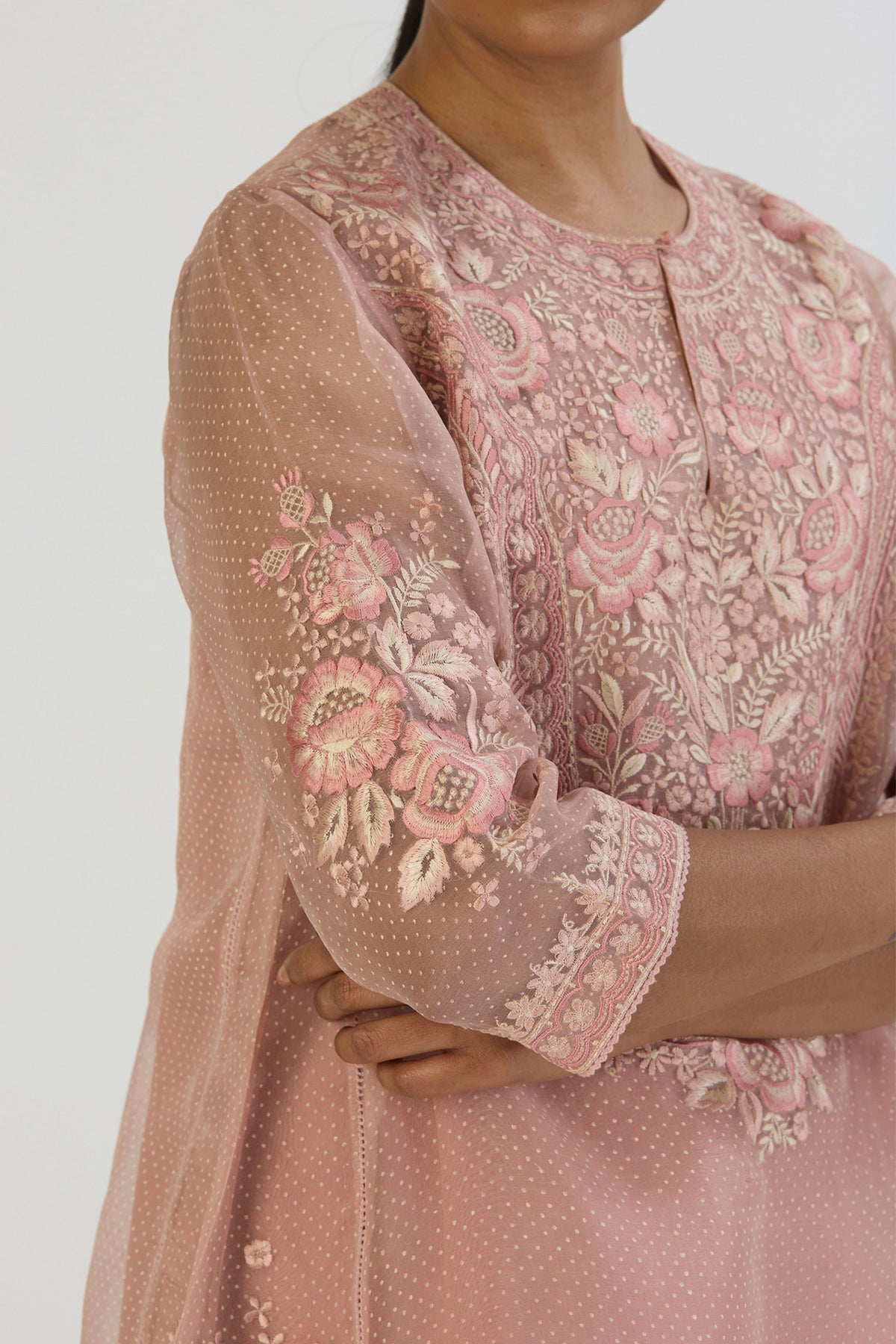 Pink Padma Kurta and Sharara