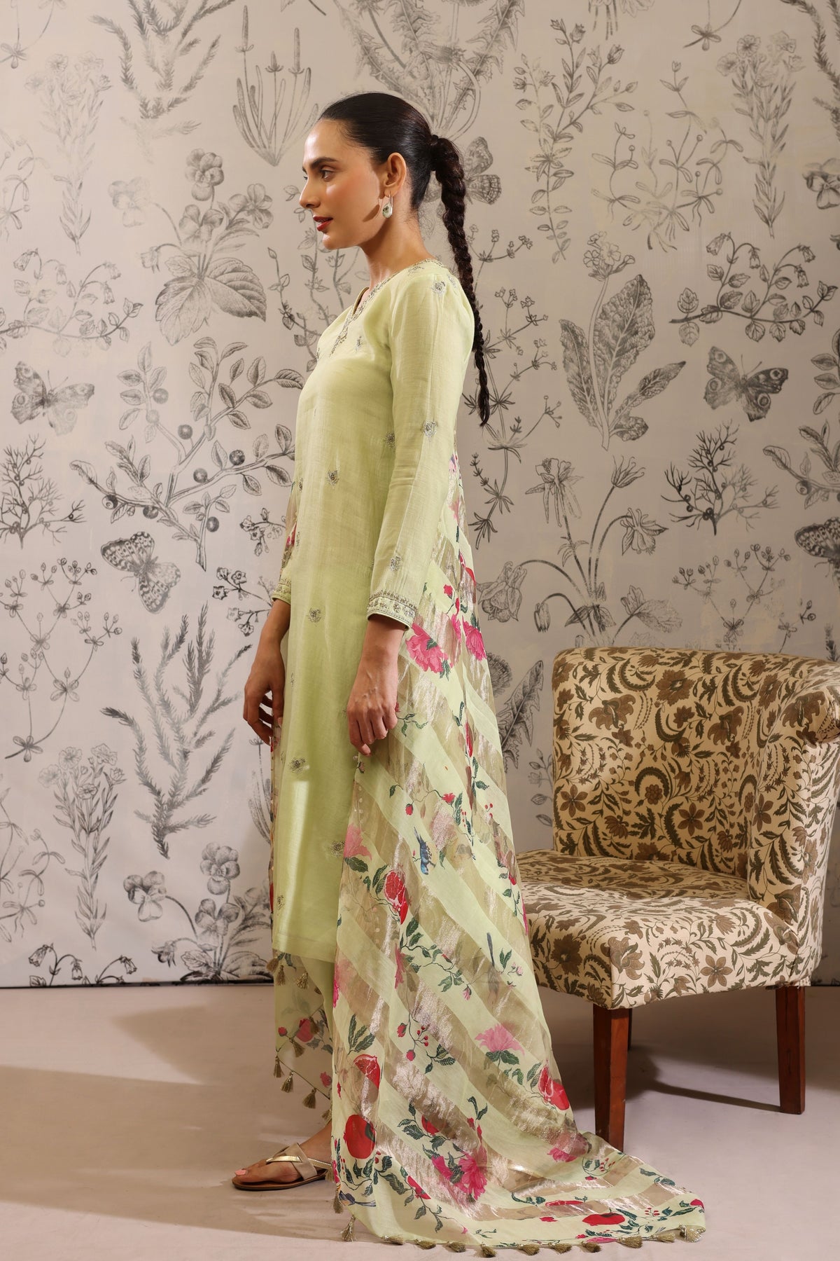 Anaar Green Kurta Set