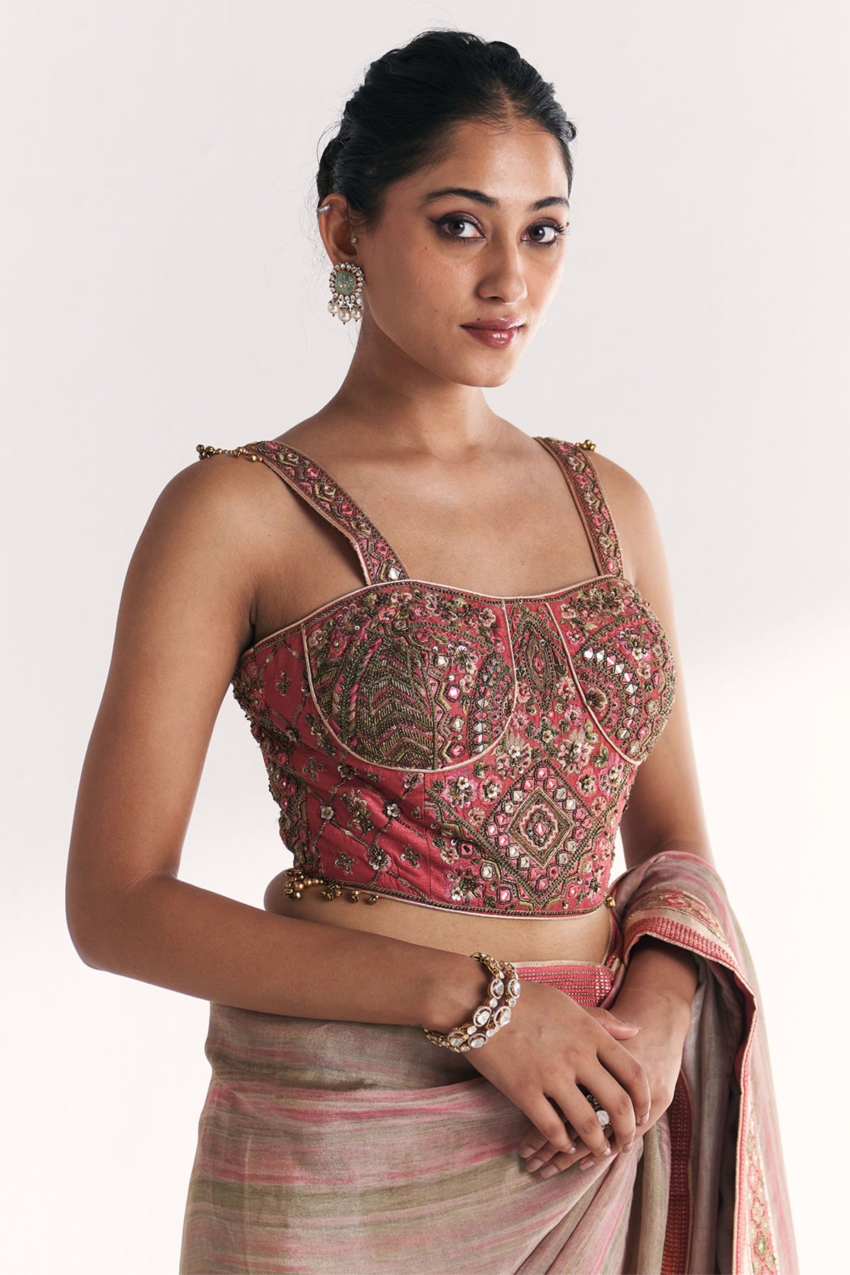 Phoolbagh Pink Saree