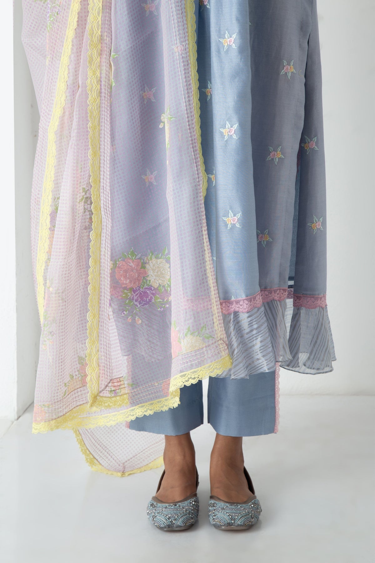 Blue Riona Kurta Set